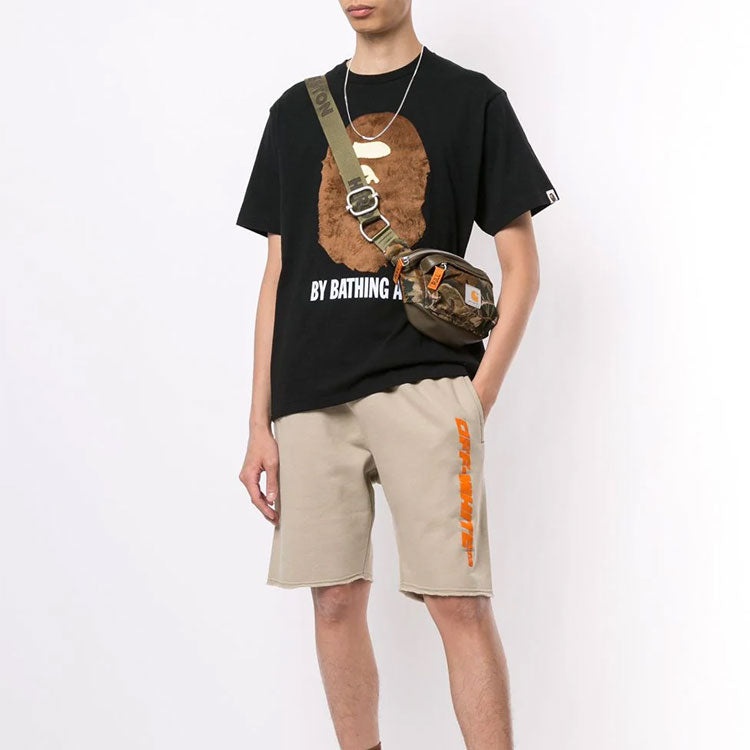 A Bathing Ape Ape Head Tee' Black Brown' BAPE-SS18-040 - 2