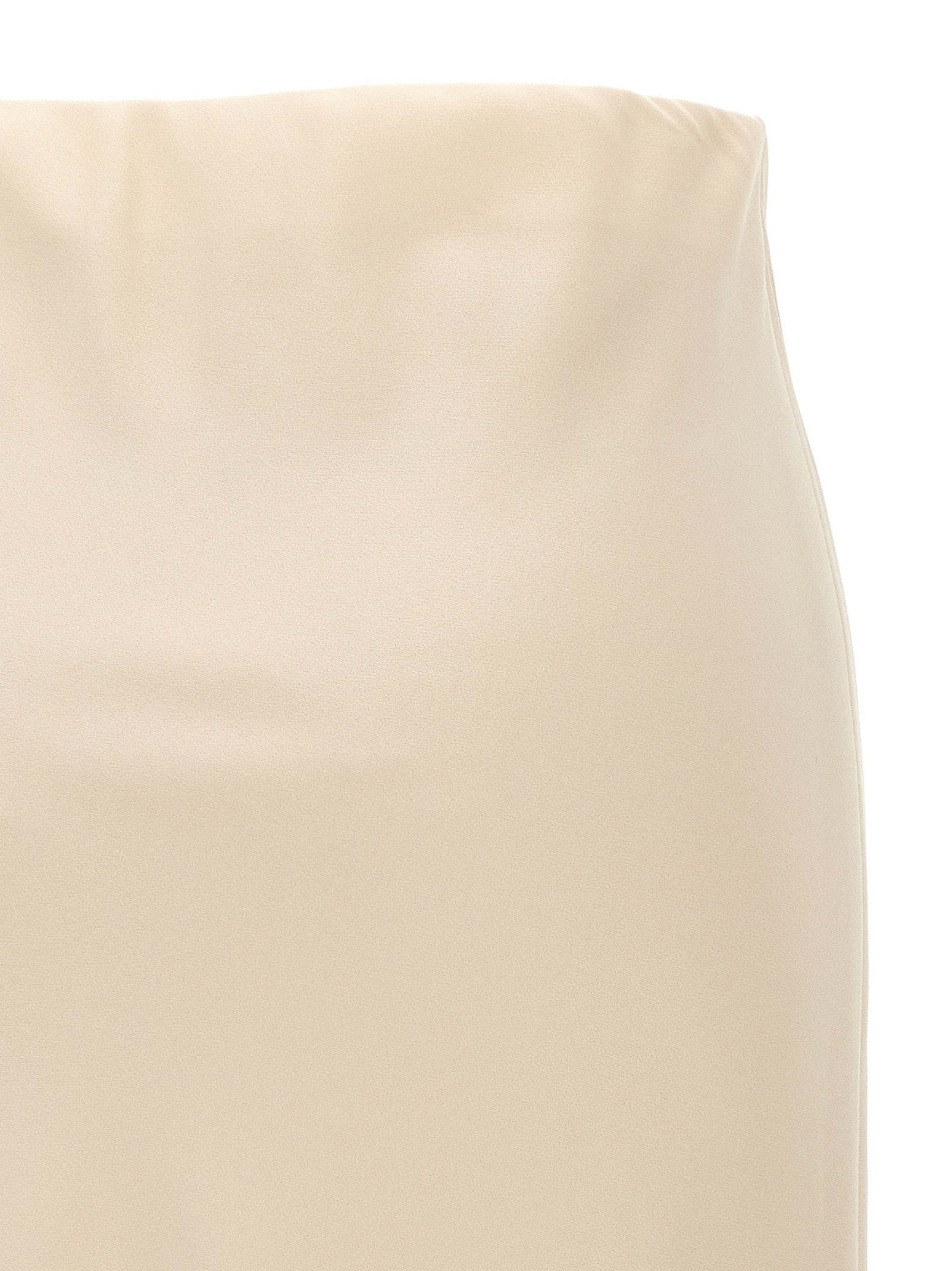 Pencil Fluid Skirts Beige - 4