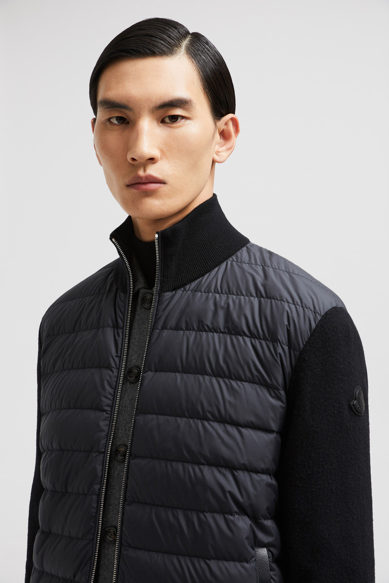 Padded Wool & Cashmere Zip-Up Cardigan 4