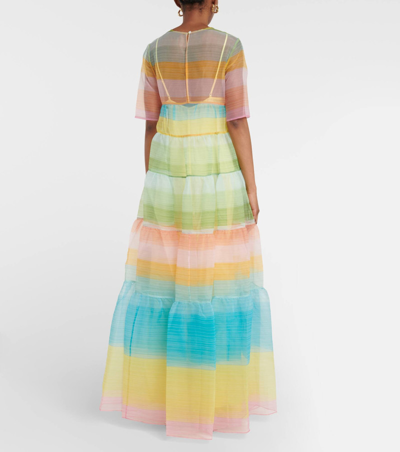 Hyacinth striped tiered organza dress 3