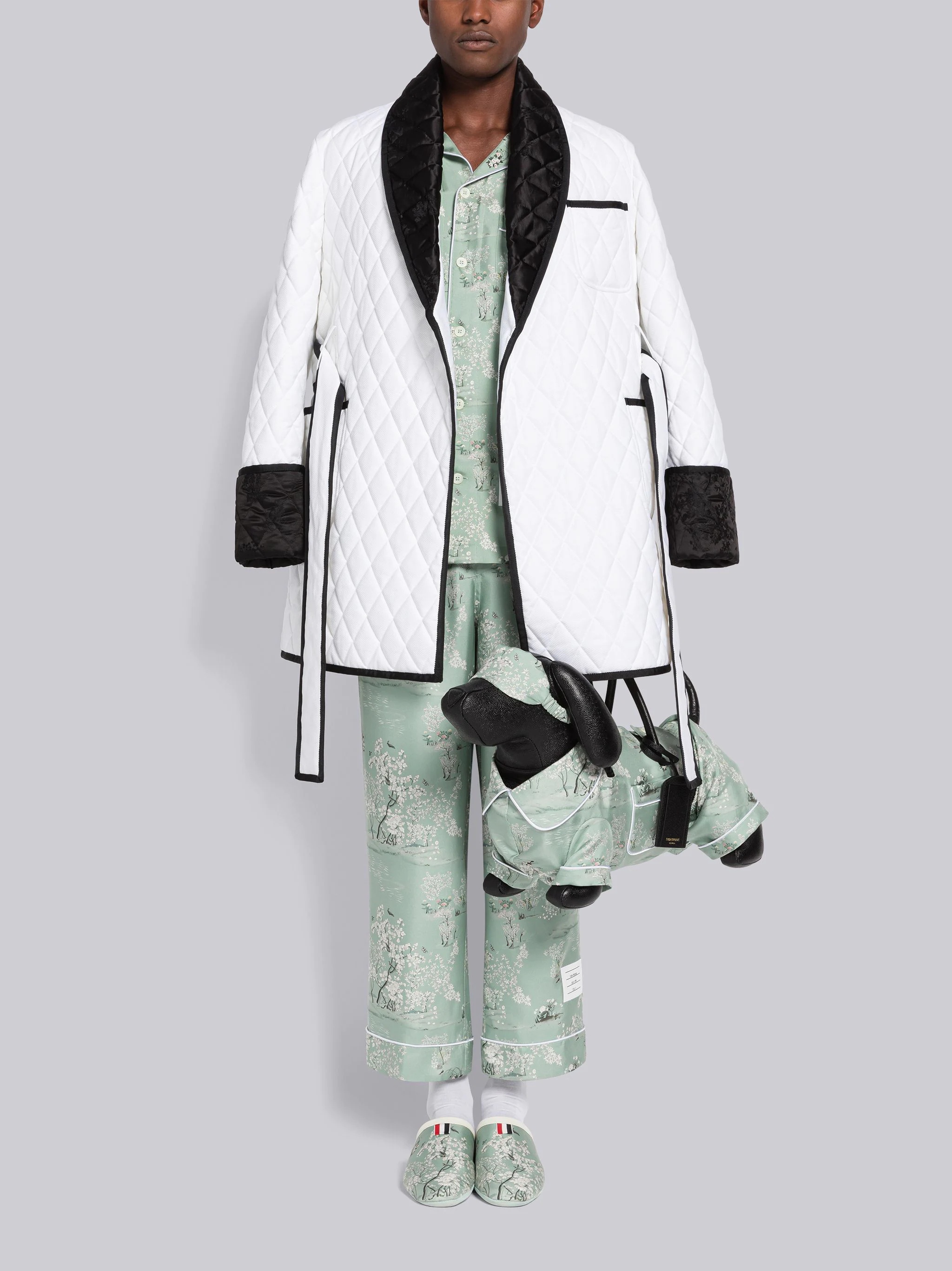 Silk Twill Toile Pajama Shirt - 4