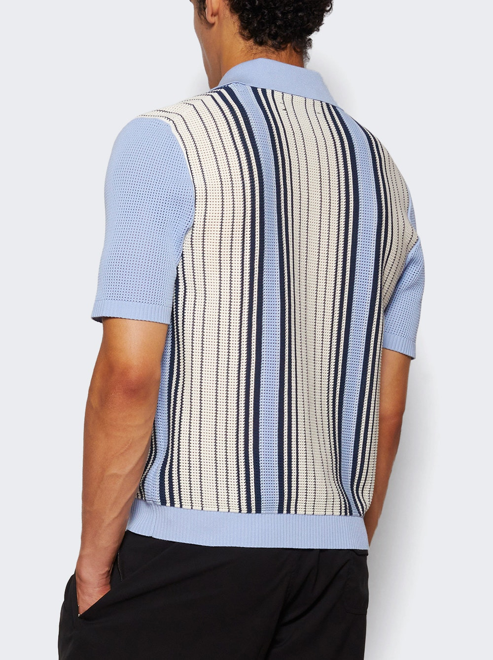 Script Stripe Shirt Ashley Blue - 4