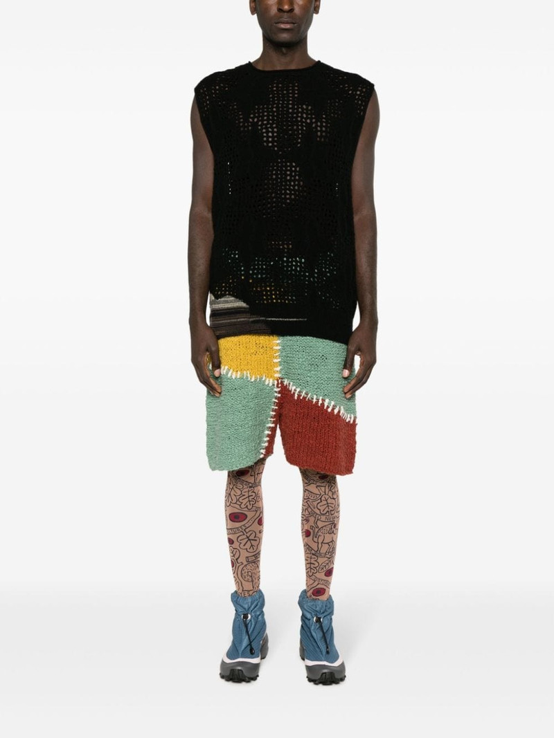 Walter Van Beirendonck Otranto graphic-print mesh leggings outlook