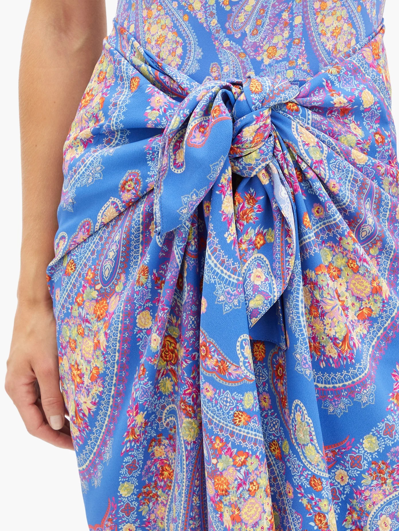 Paisley-print crepe sarong - 4