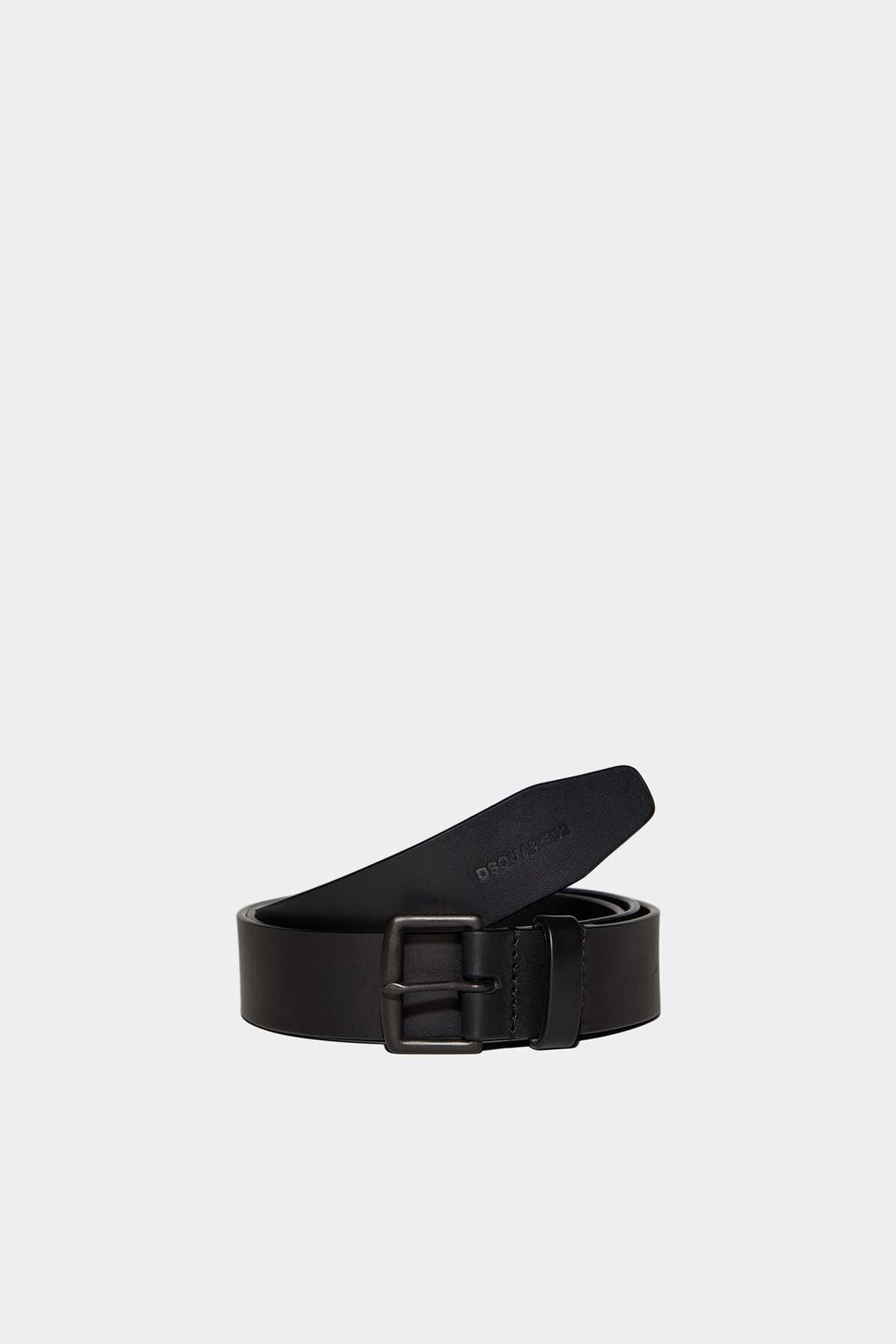 IBRA BLACK ON BLACK BUCKLE BELT - 1