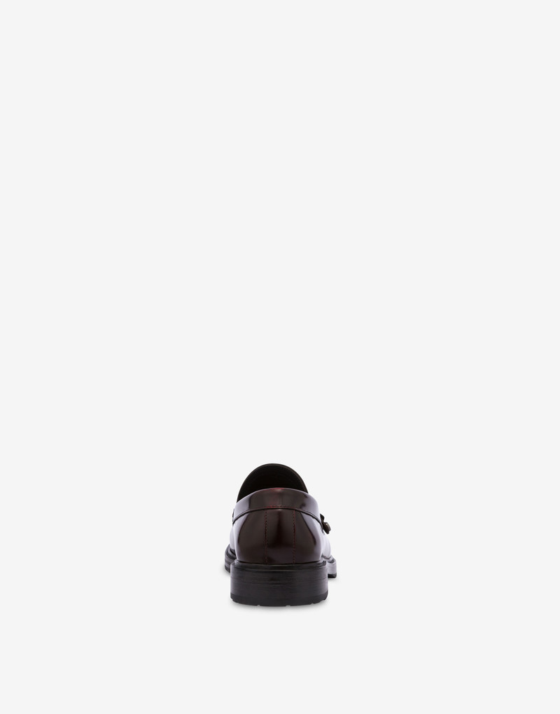 Moschino COLLEGE GRADIENT-EFFECT CALFSKIN LOAFERS outlook