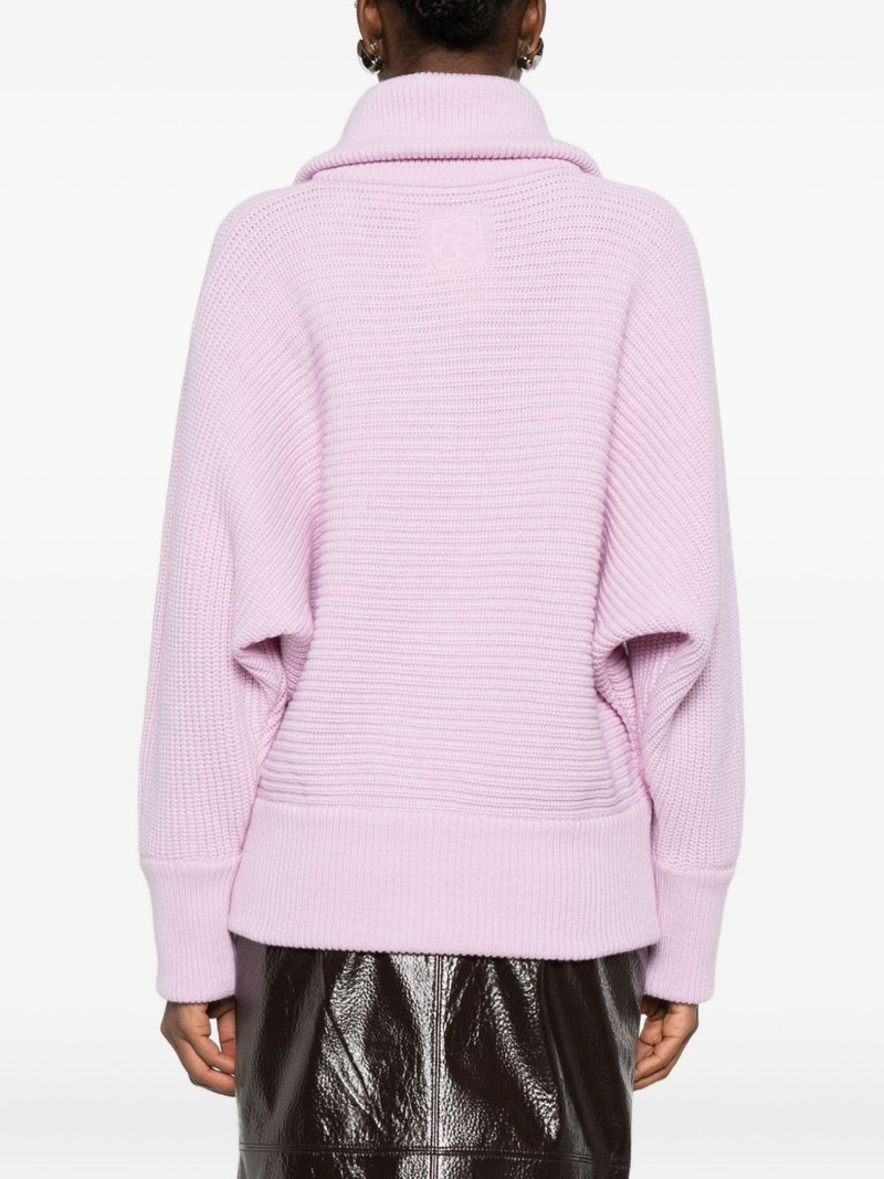 high-neck button-placket jumper 4
