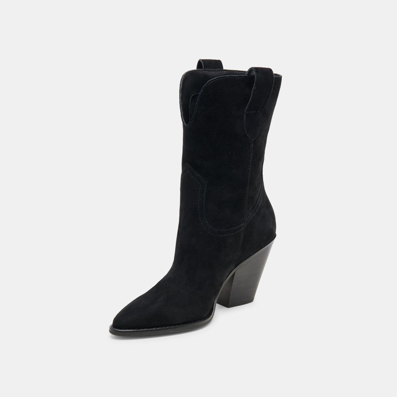 JESSEY BOOTS ONYX SUEDE 6
