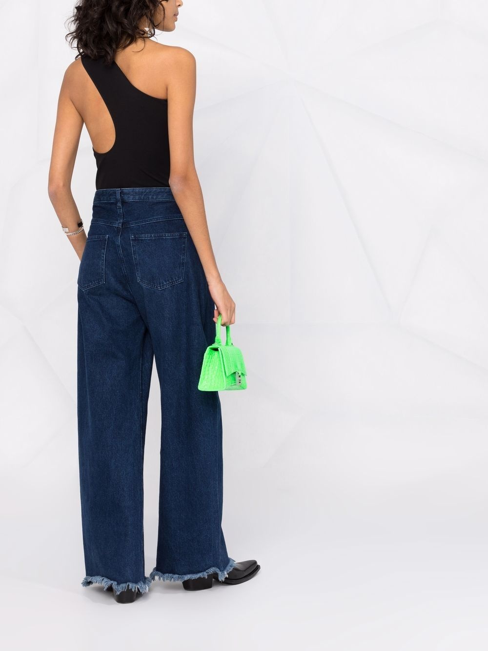one-shoulder asymmetrical bodysuit - 4