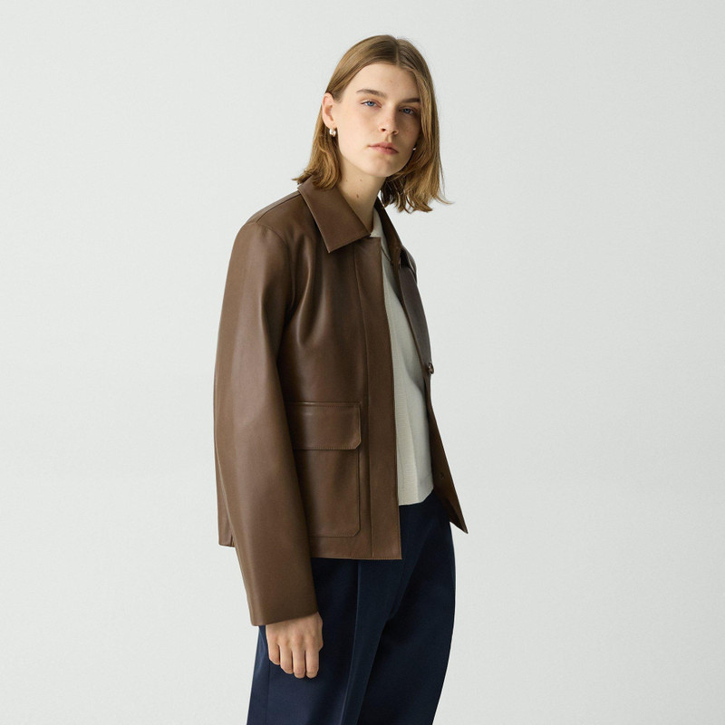 Boxy Jacket in Leather 3