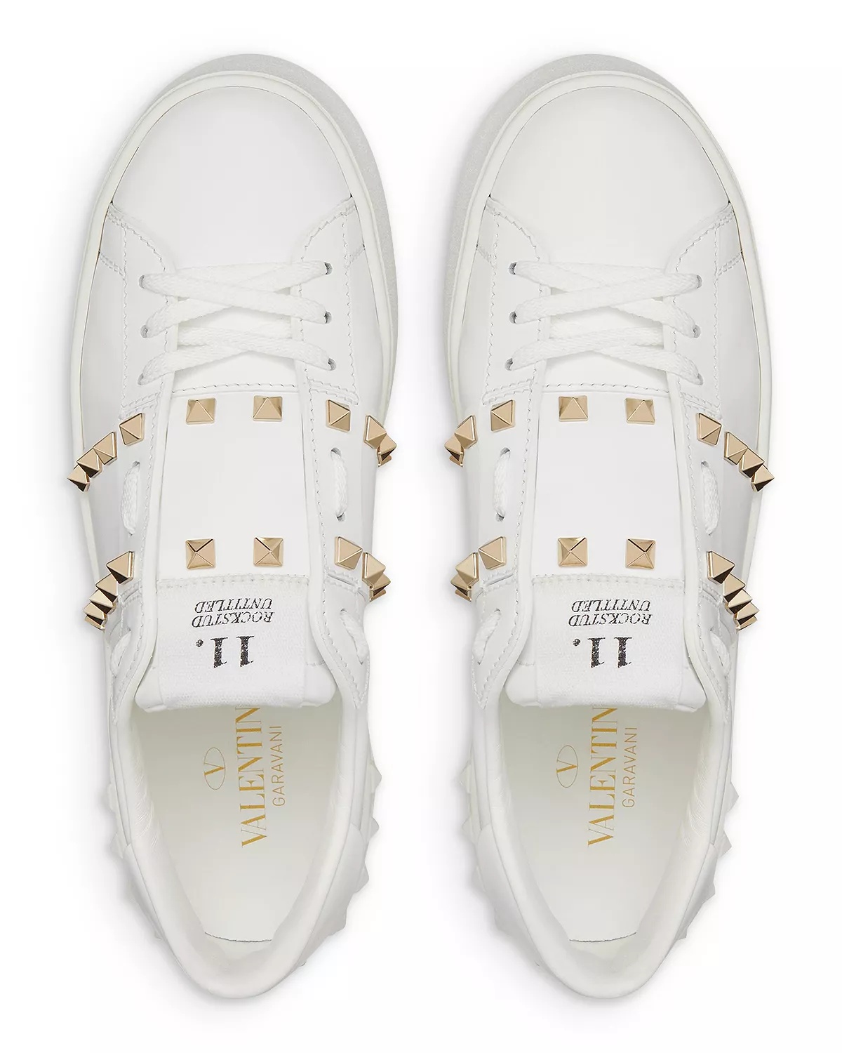 Women's Rockstud Lace Up Sneakers - 3
