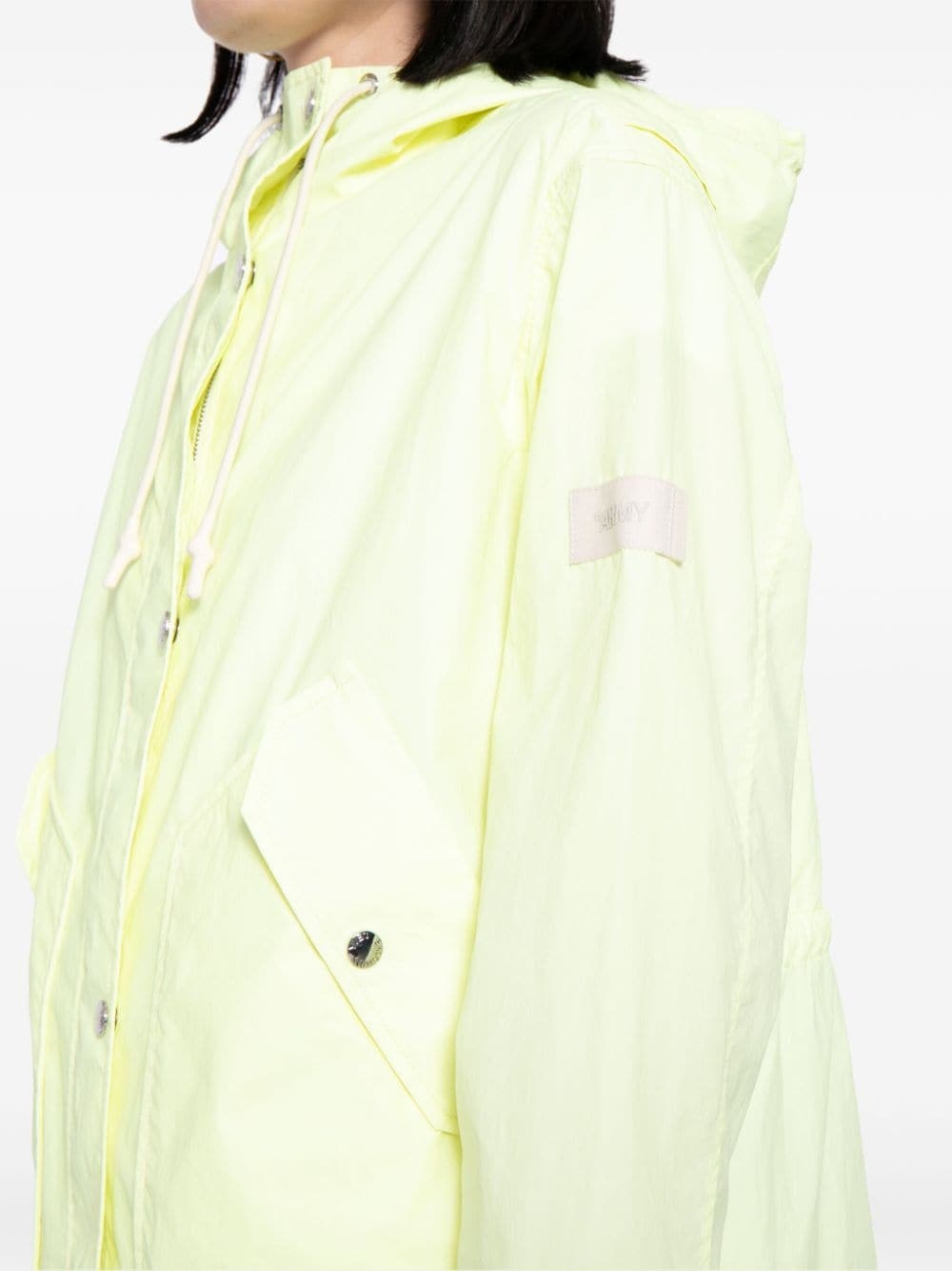press-stud hooded jacket - 5