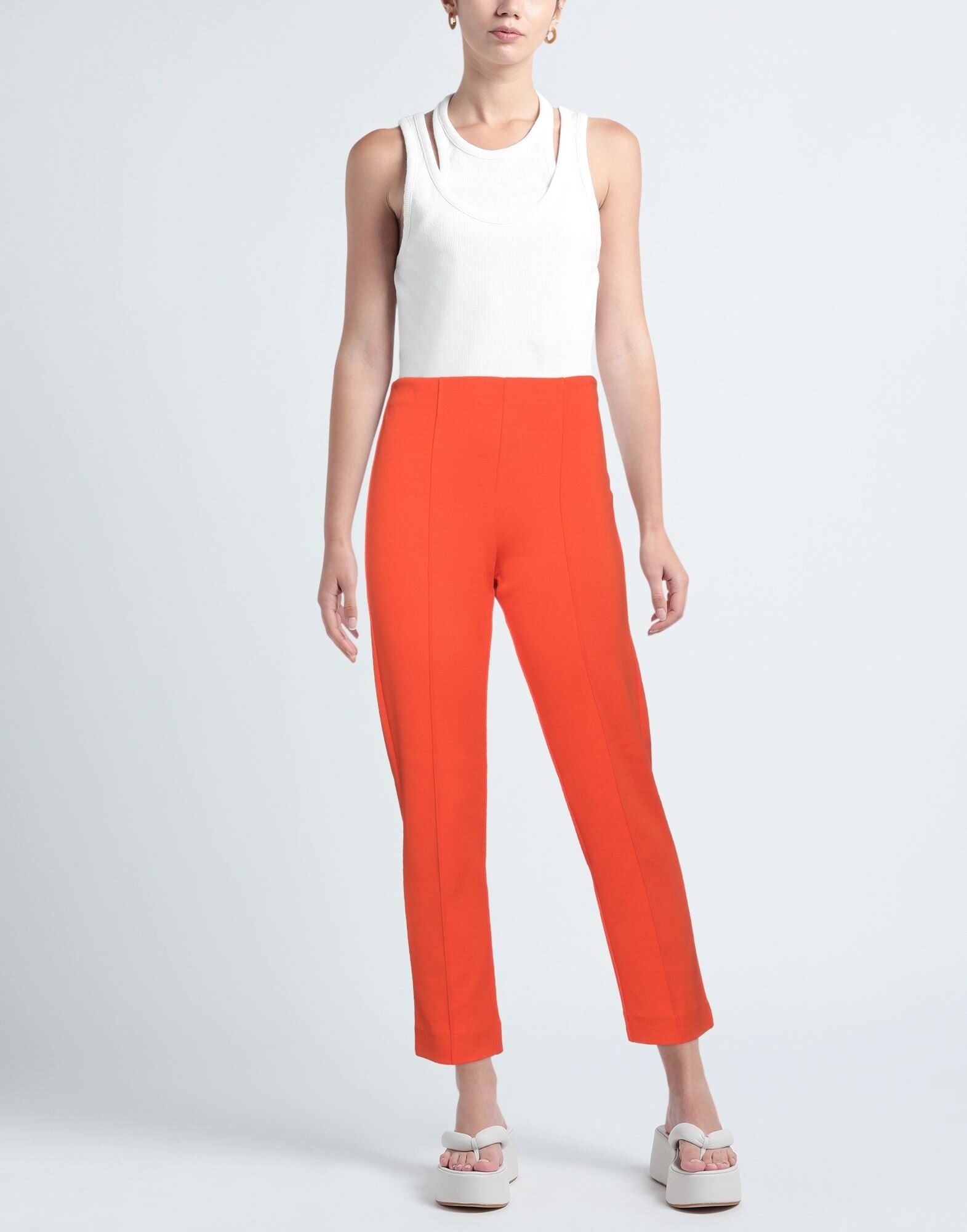 Orange Women's Casual Pants - 2