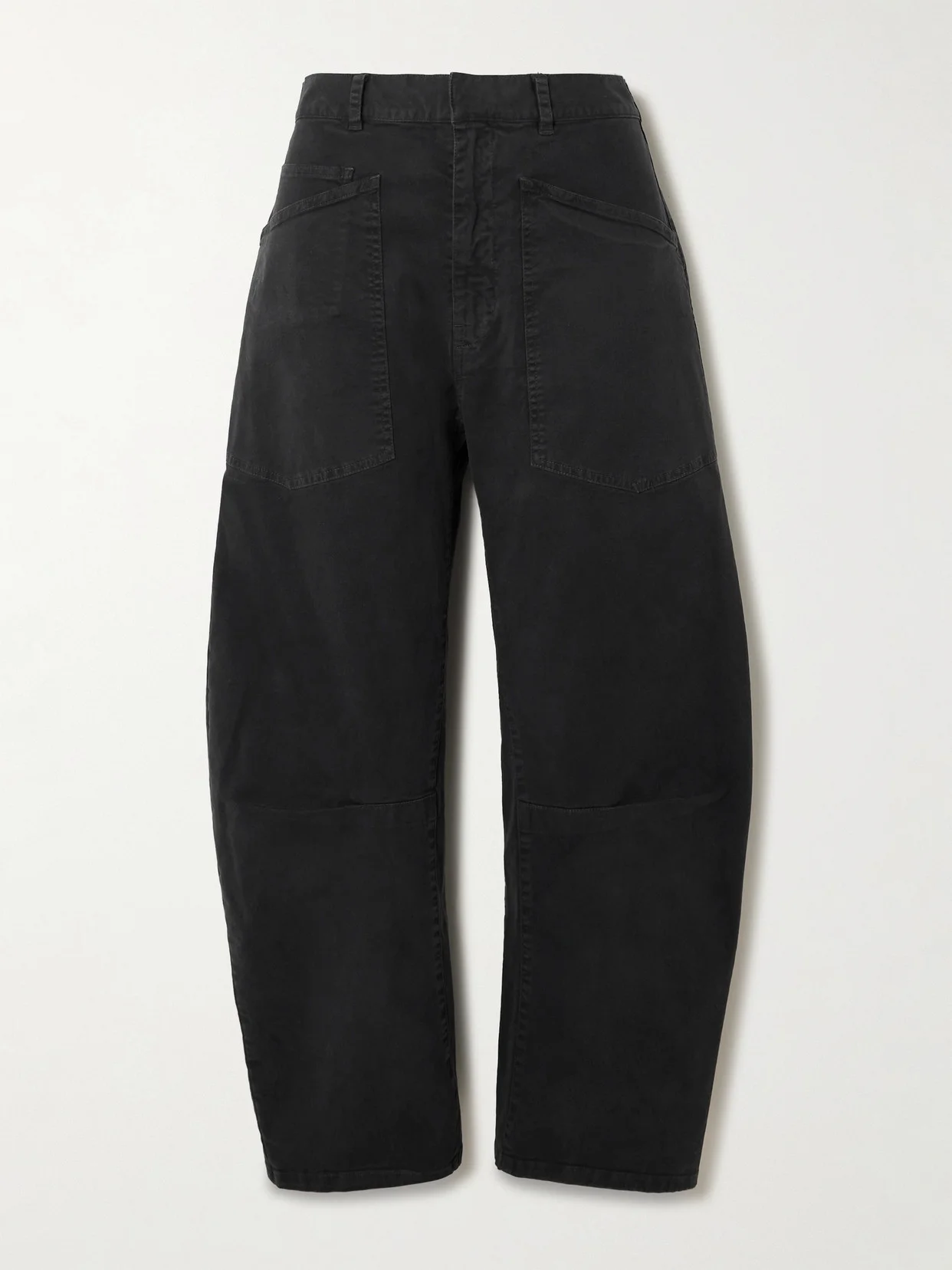Shon Cotton-blend Twill Barrel-leg Pants - 1