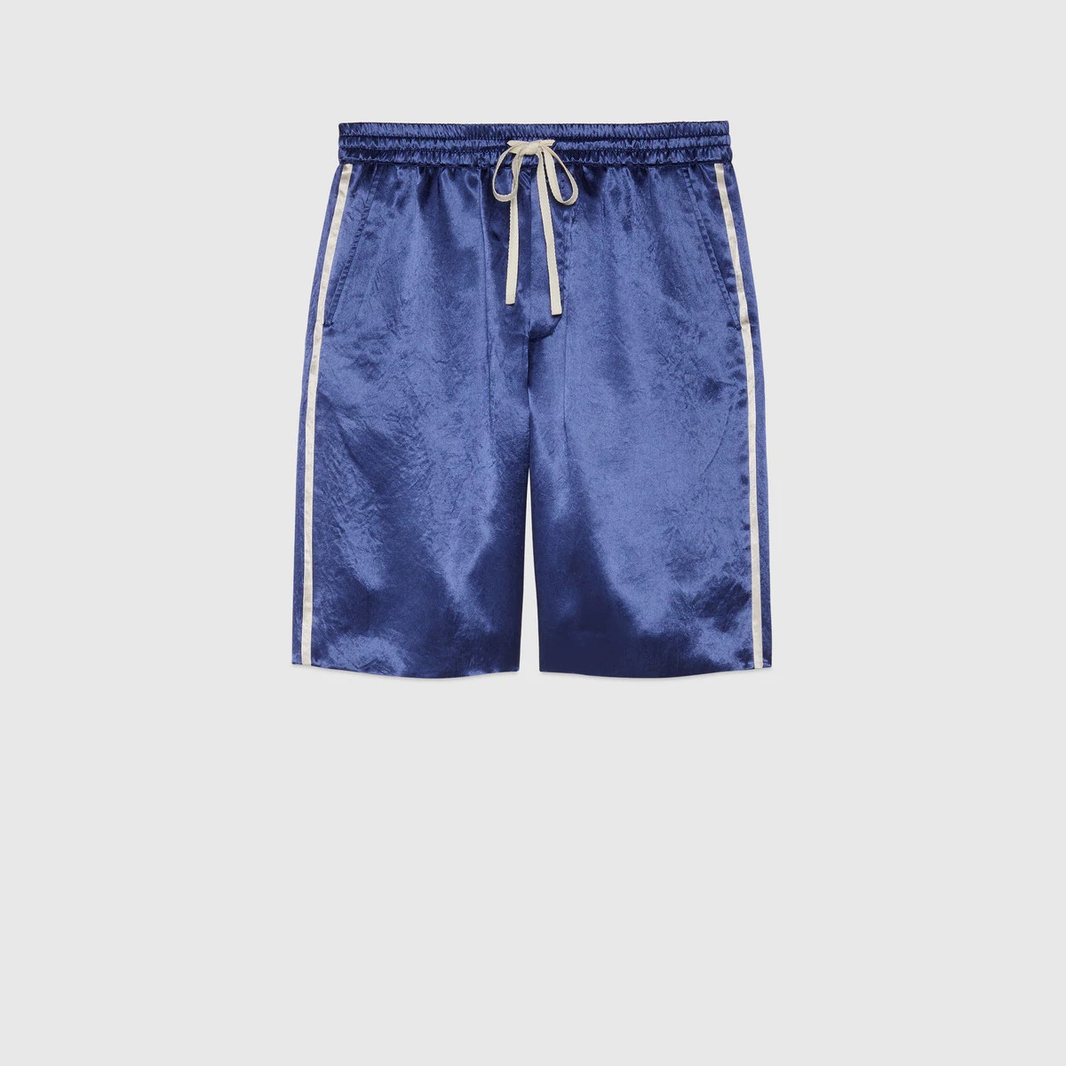 Acetate shorts with Interlocking G - 1