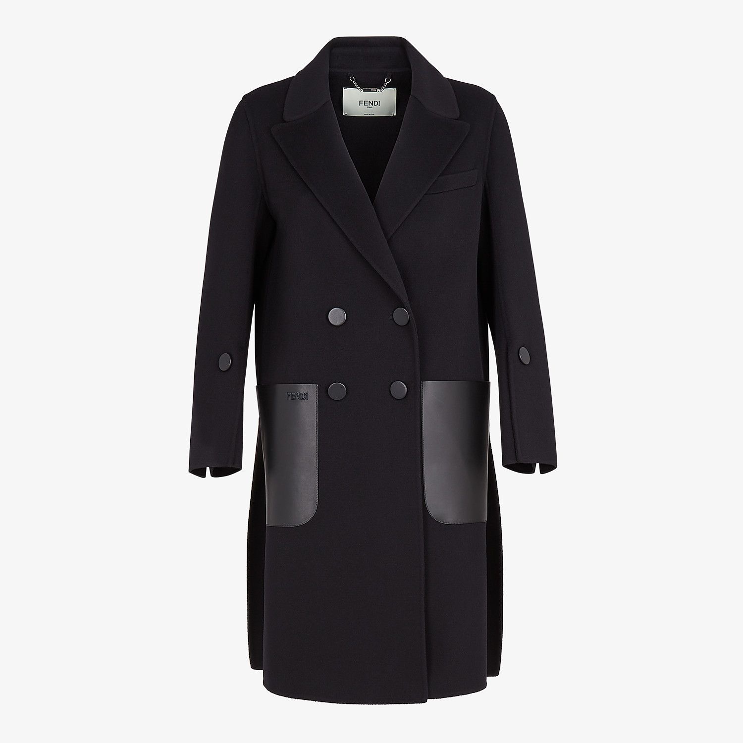 Black wool coat - 1