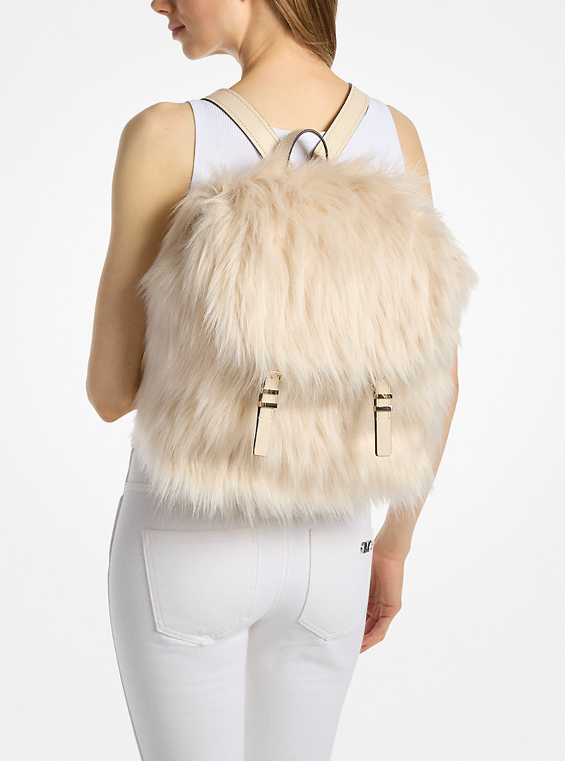 Quinn Medium Faux Fur Backpack 3
