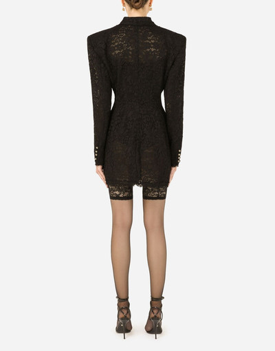 Dolce & Gabbana Double-breasted cordonetto lace jacket outlook