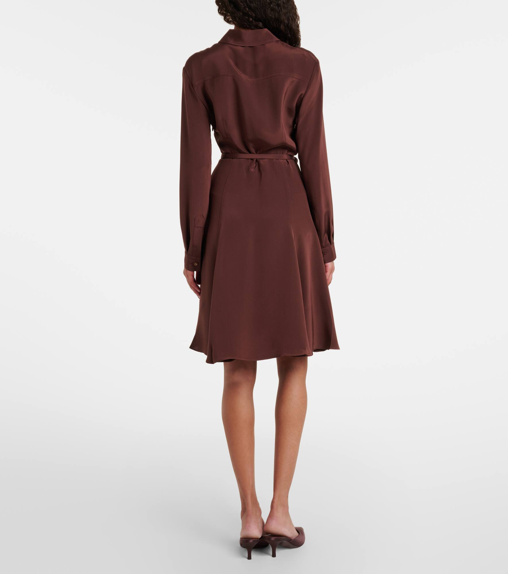 Silk shirt dress - 3