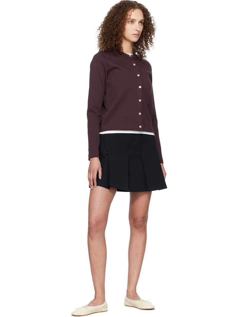 A.P.C. Navy Pleated Miniskirt outlook