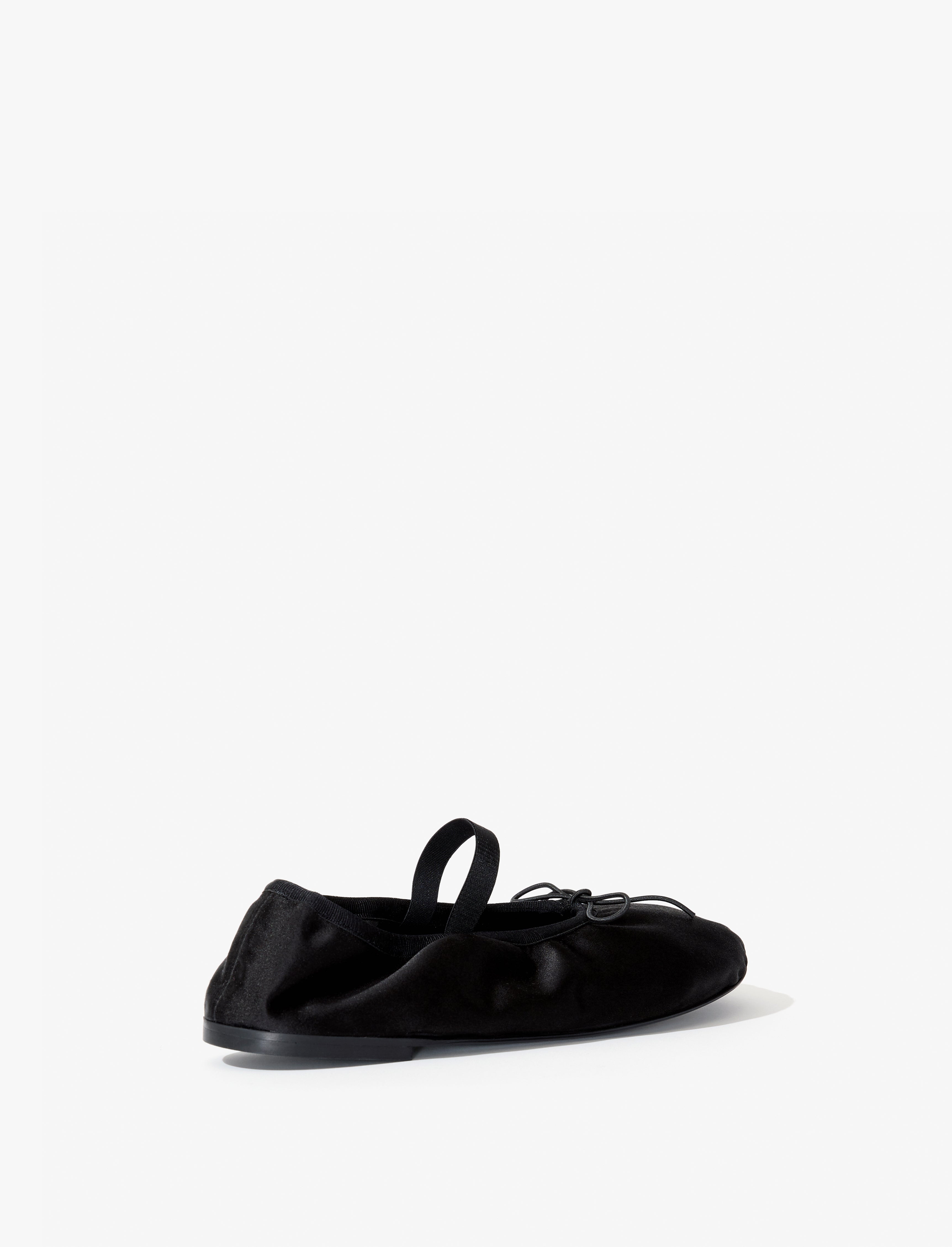 Glove Mary Jane Ballet Flats in Satin - 5