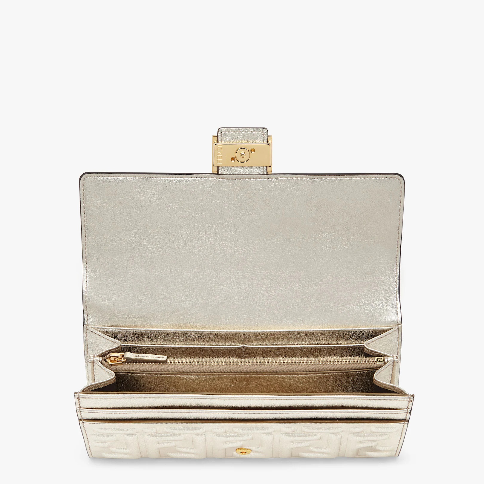 Baguette continental wallet with snap closure. Spacious and well organized, with two gusseted pocket - 3