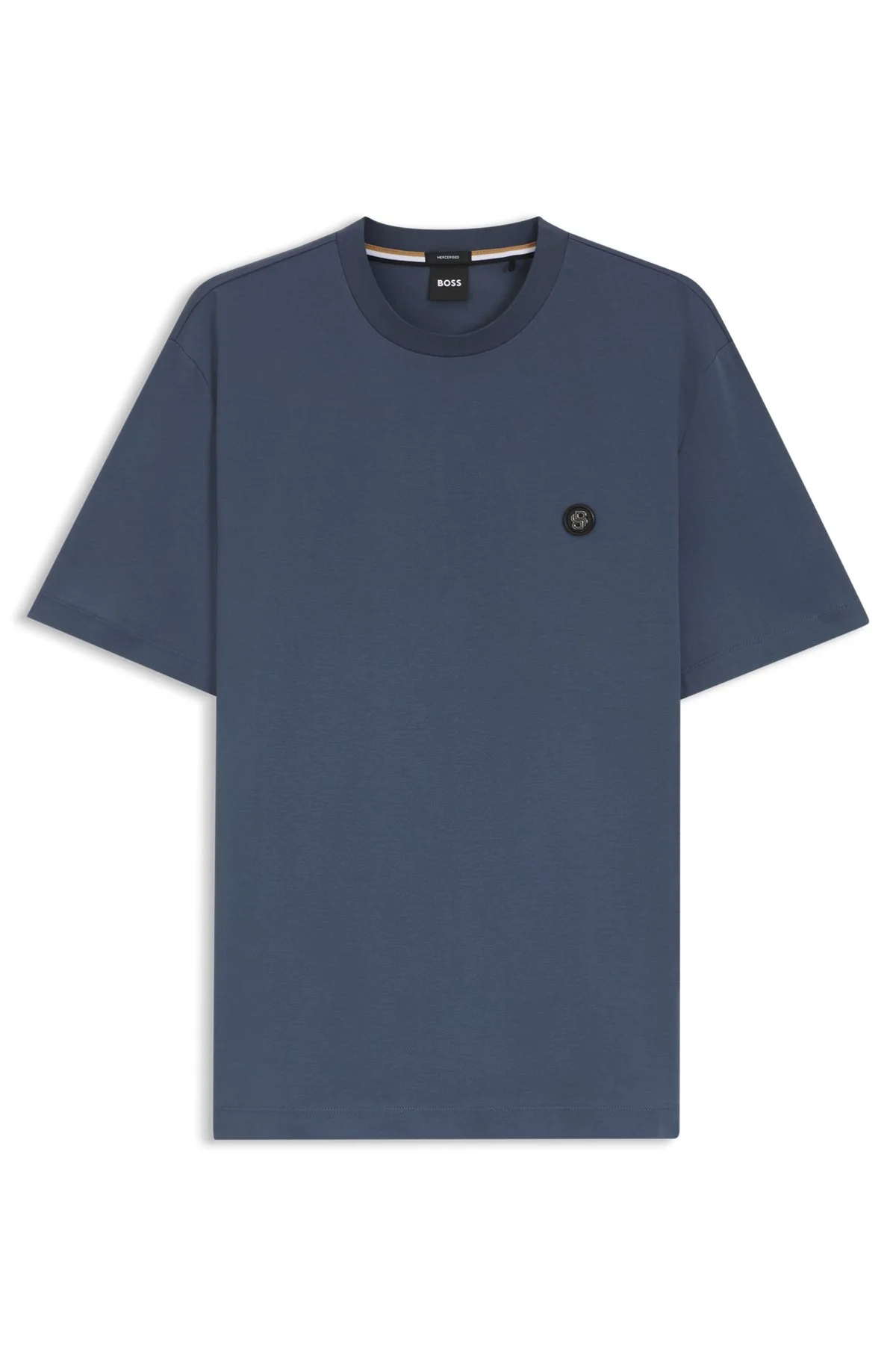 MERCERIZED-COTTON T-SHIRT WITH DOUBLE B MONOGRAM - 1