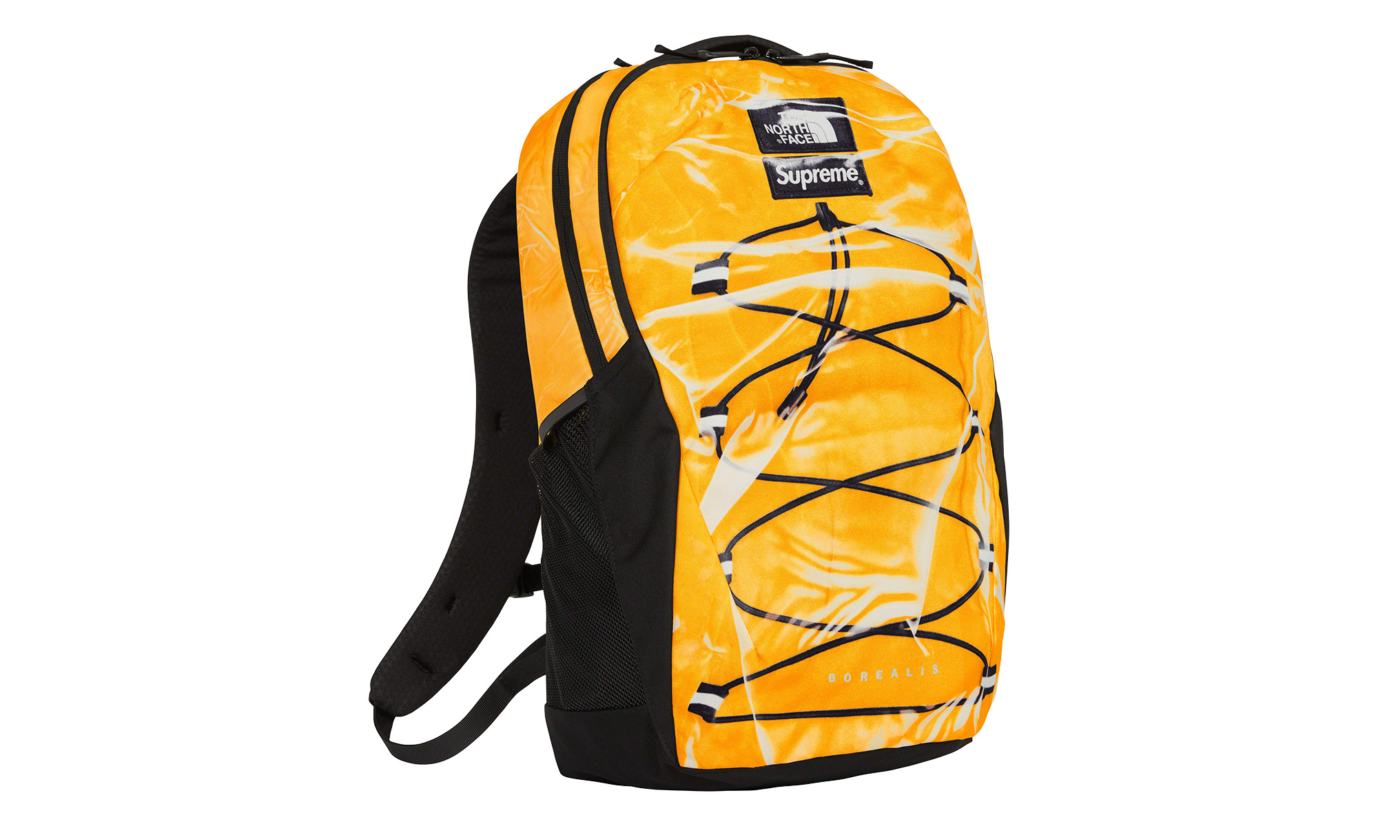 Printed Borealis Trompe L'oeil Backpack "The North Face - Yellow" - 2