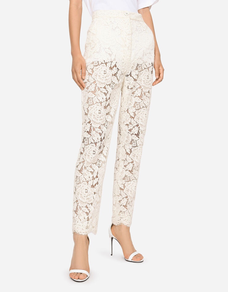 Branded stretch lace pants - 4