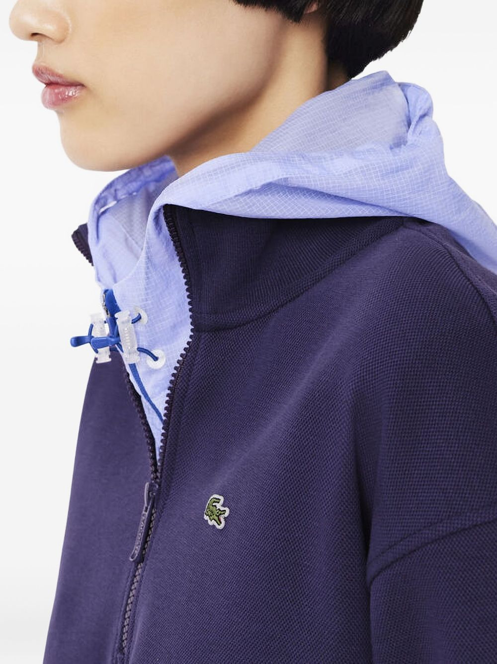 logo-patch half-zip sweatshirt - 4