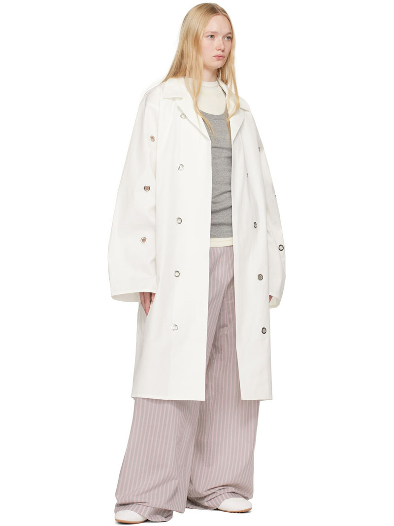 SOFIE D'HOORE Off-White Chesterfield Coat outlook