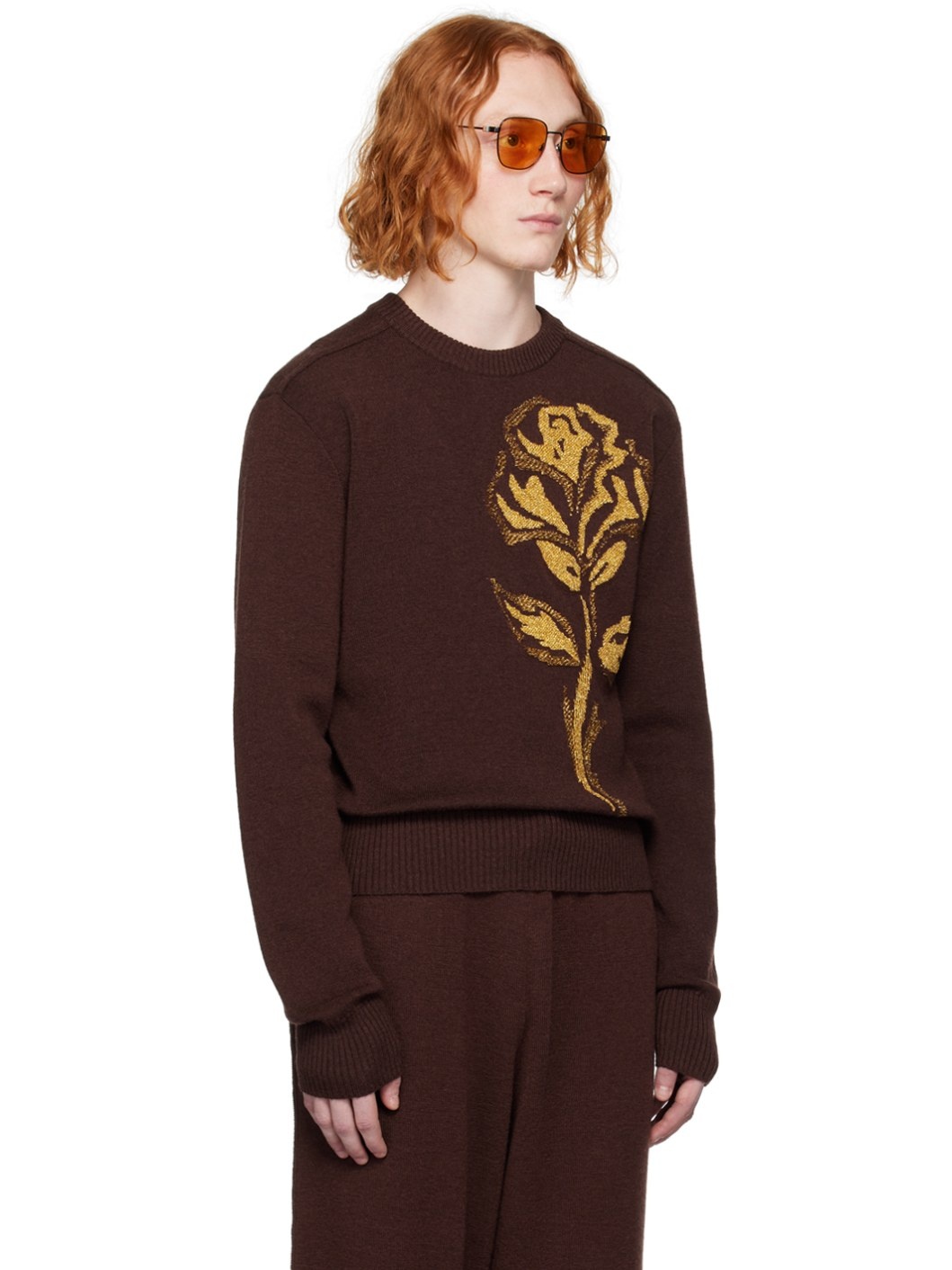 Brown Rose Sweater - 2