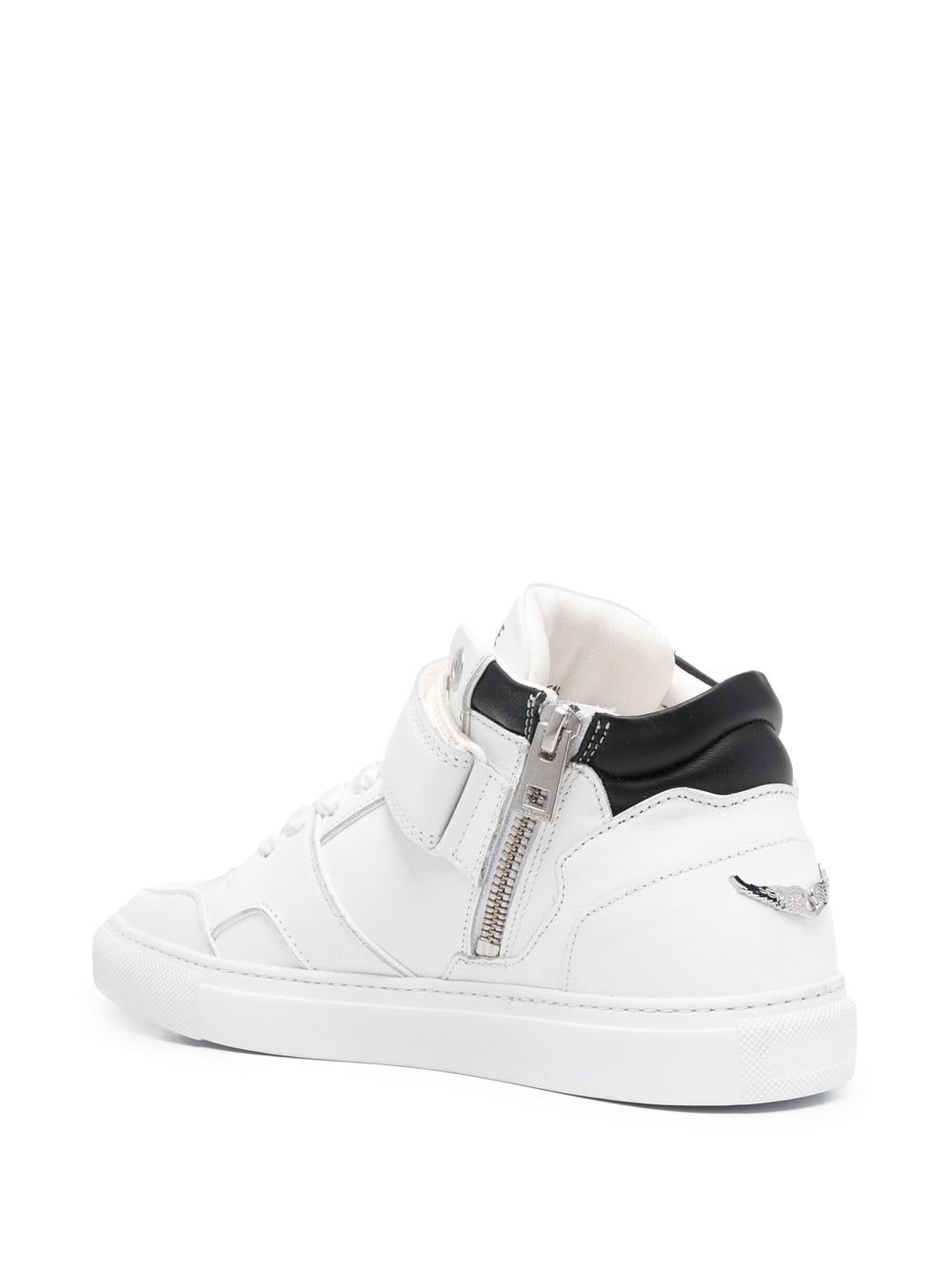 logo-print touch-strap sneakers - 3