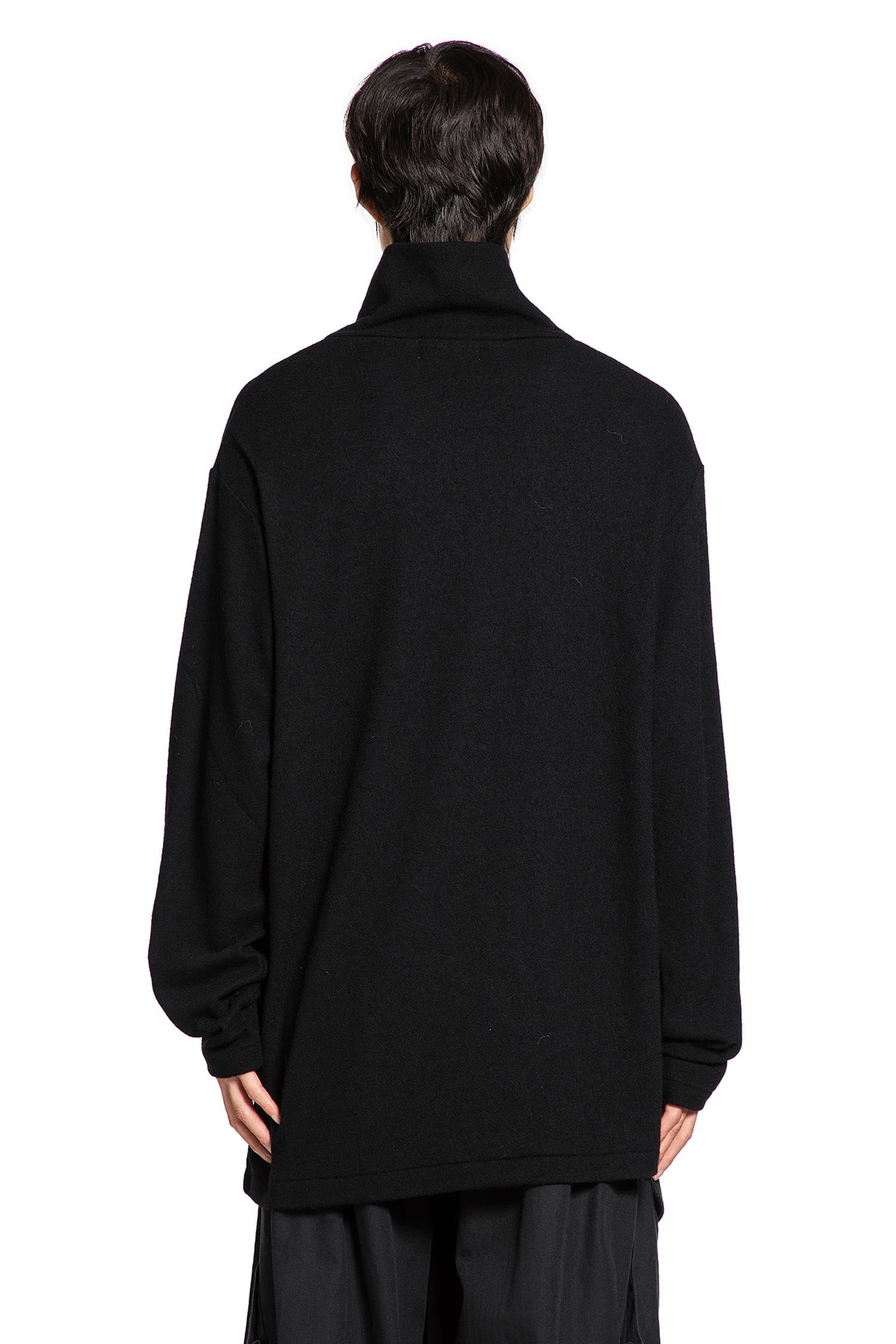 Wool Turtleneck Long Sleeve Top - 3