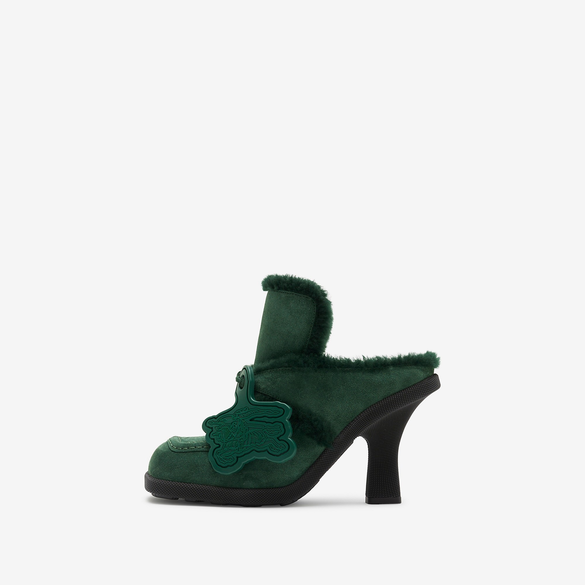 Suede and Shearling Highland Mules - 7