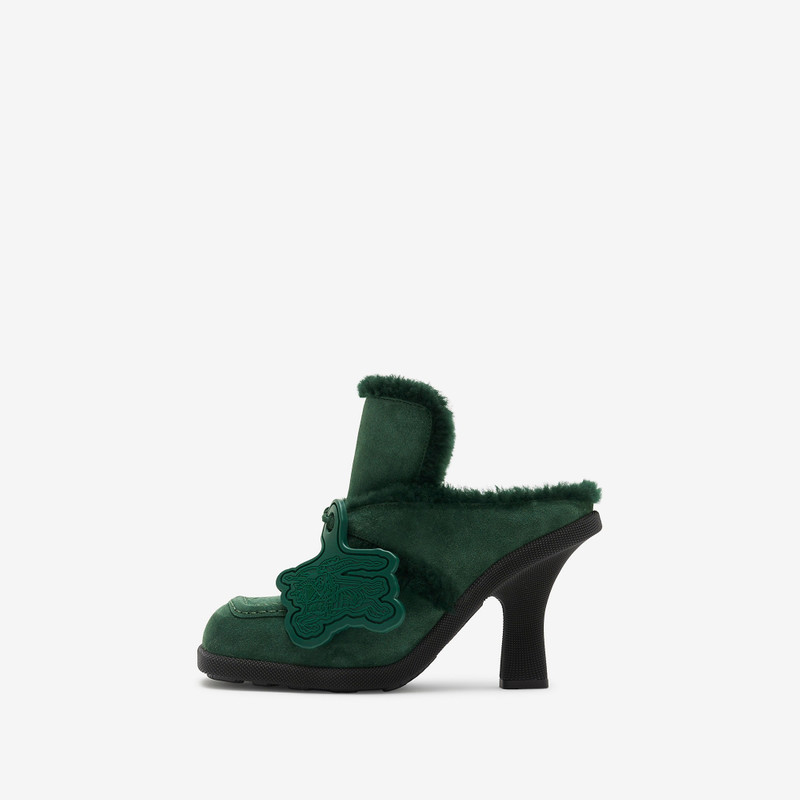 Suede and Shearling Highland Mules 7