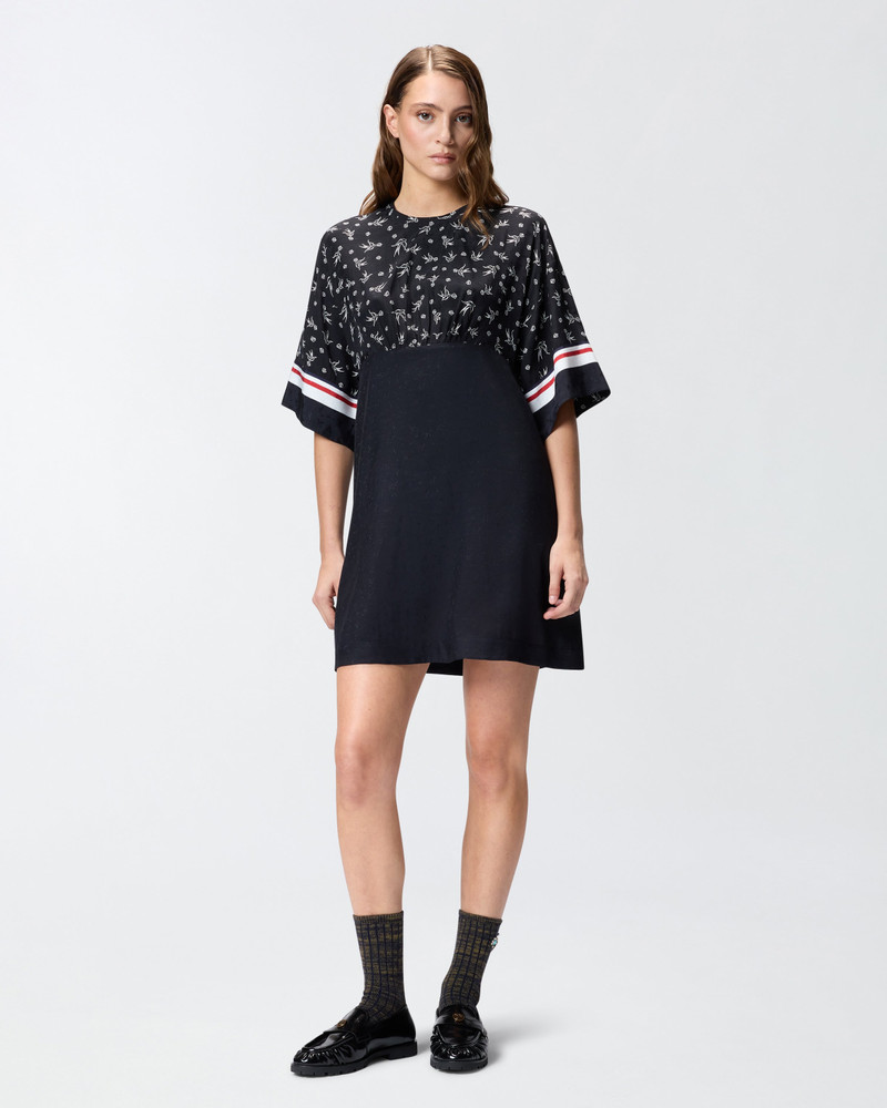 PRINTED JACQUARD VISCOSE DRESS 4