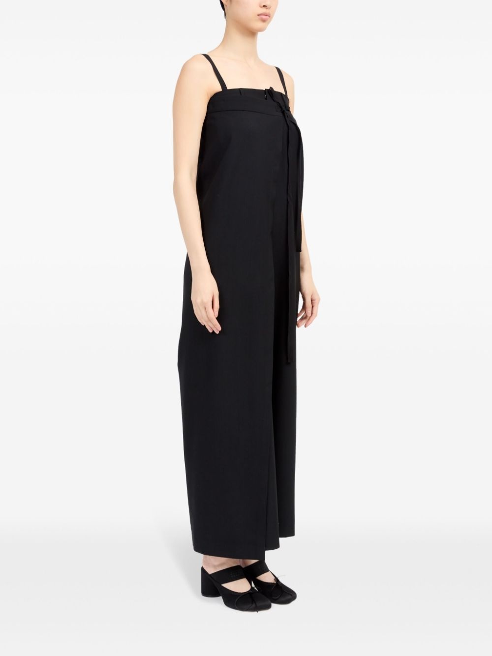 single-stitch logo playsuit - 3