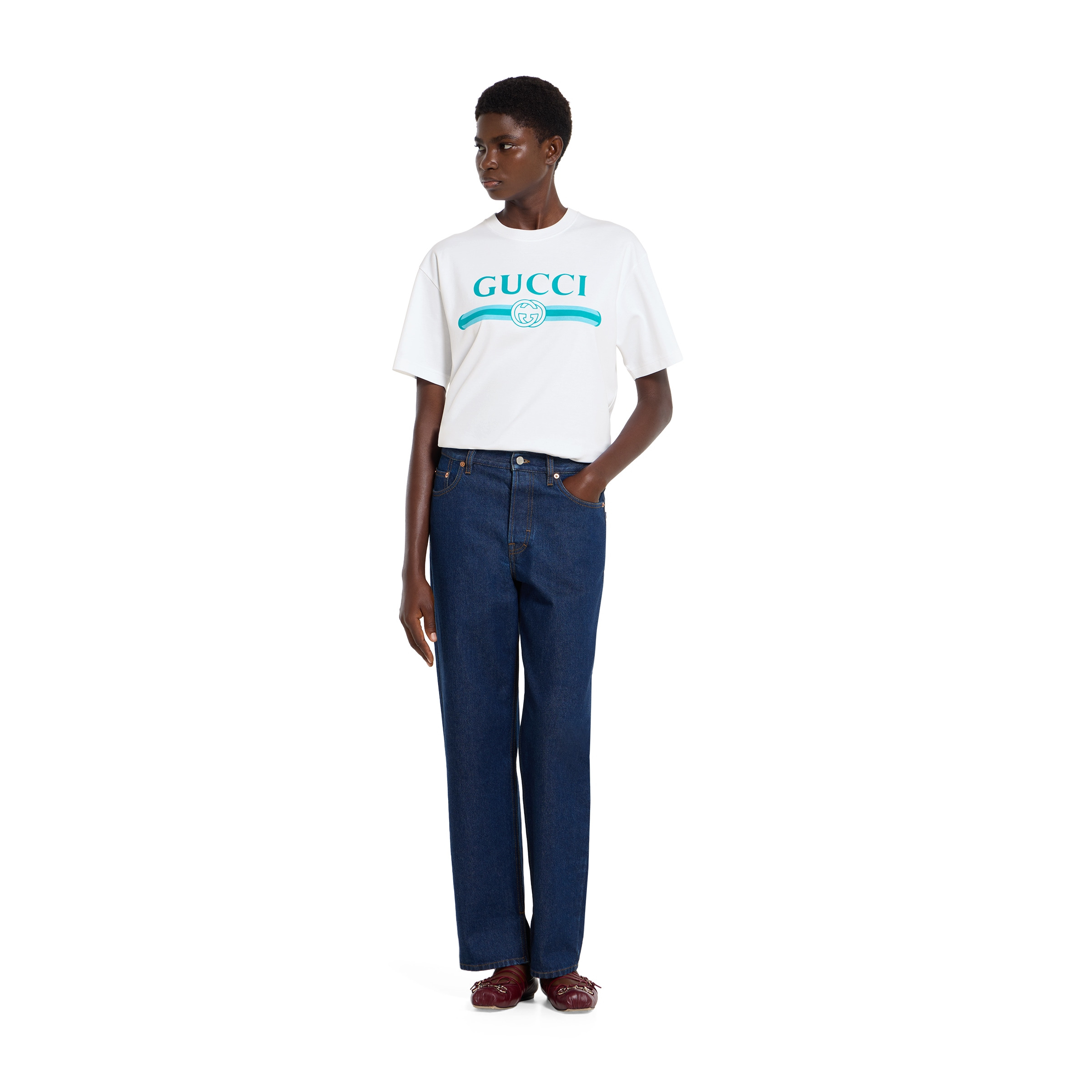 Soft cotton jersey T-shirt with print - 2