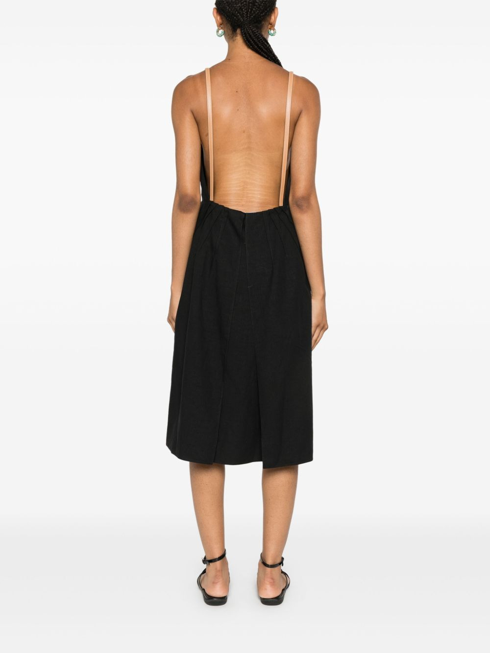 pleat-detail dress - 4