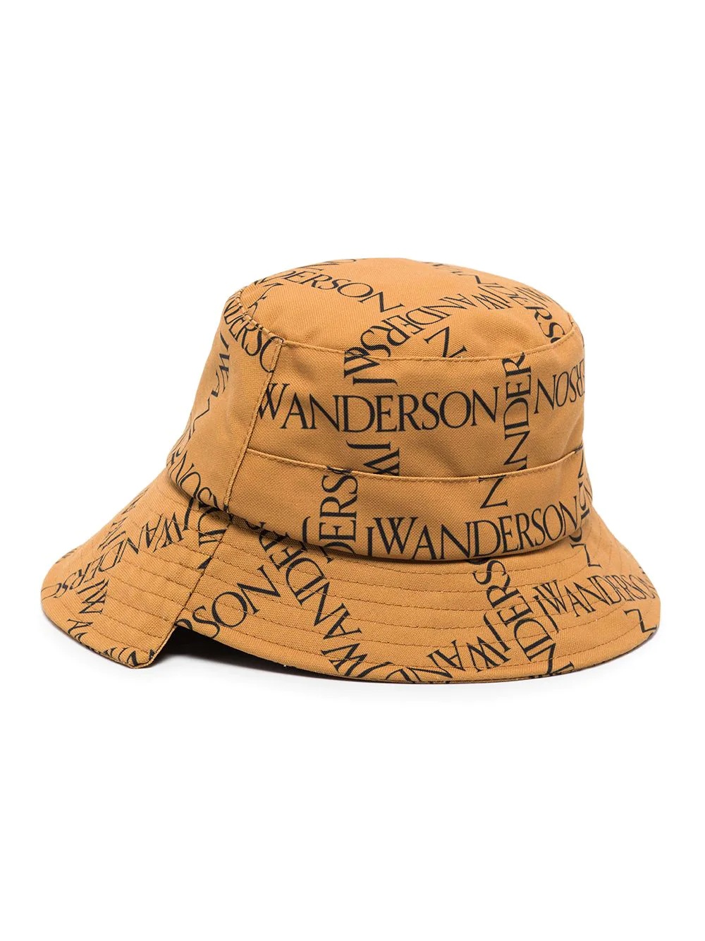 logo print asymmetric bucket hat - 3