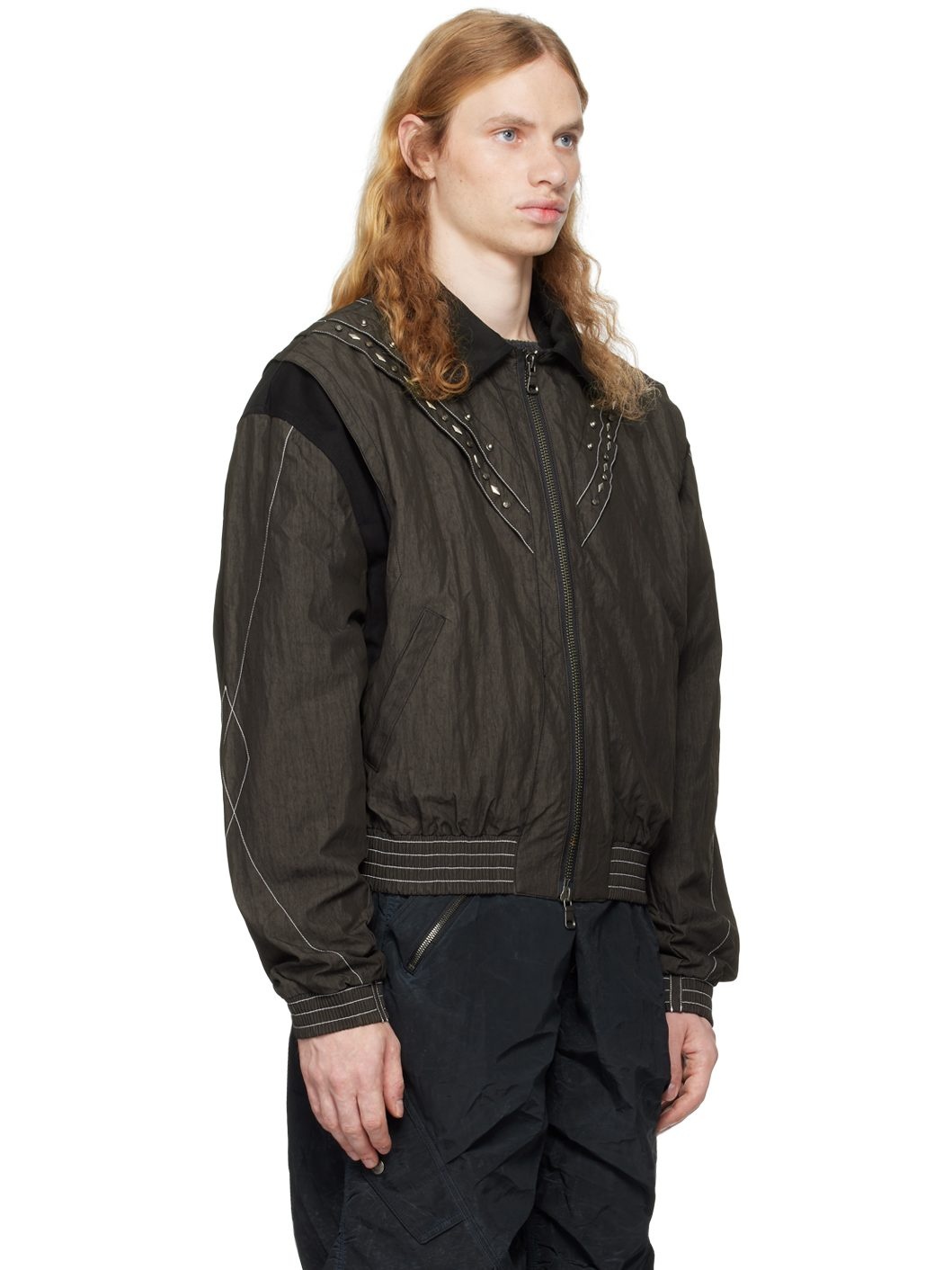 Gray Dua Metal Jacket - 2