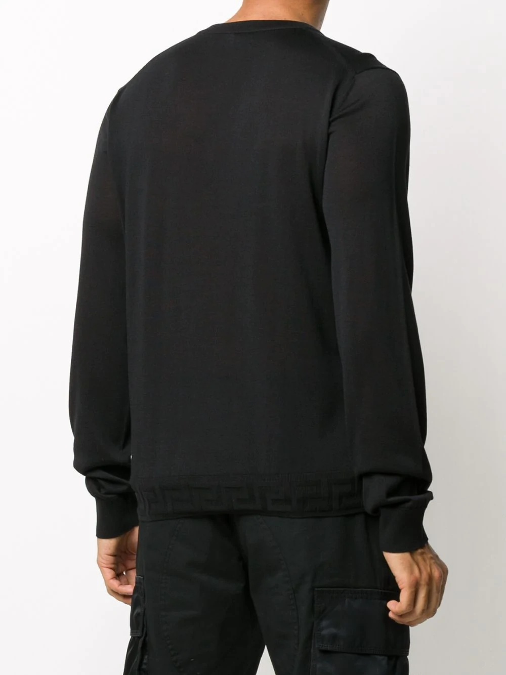 Grecca Accent V-neck jumper - 4