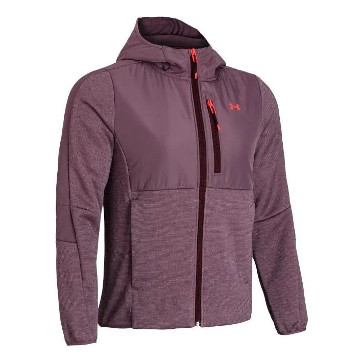 (WMNS) Under Armour Essentials Swacket AMP Jacket 'Burgundy' 1382153-500 - 1