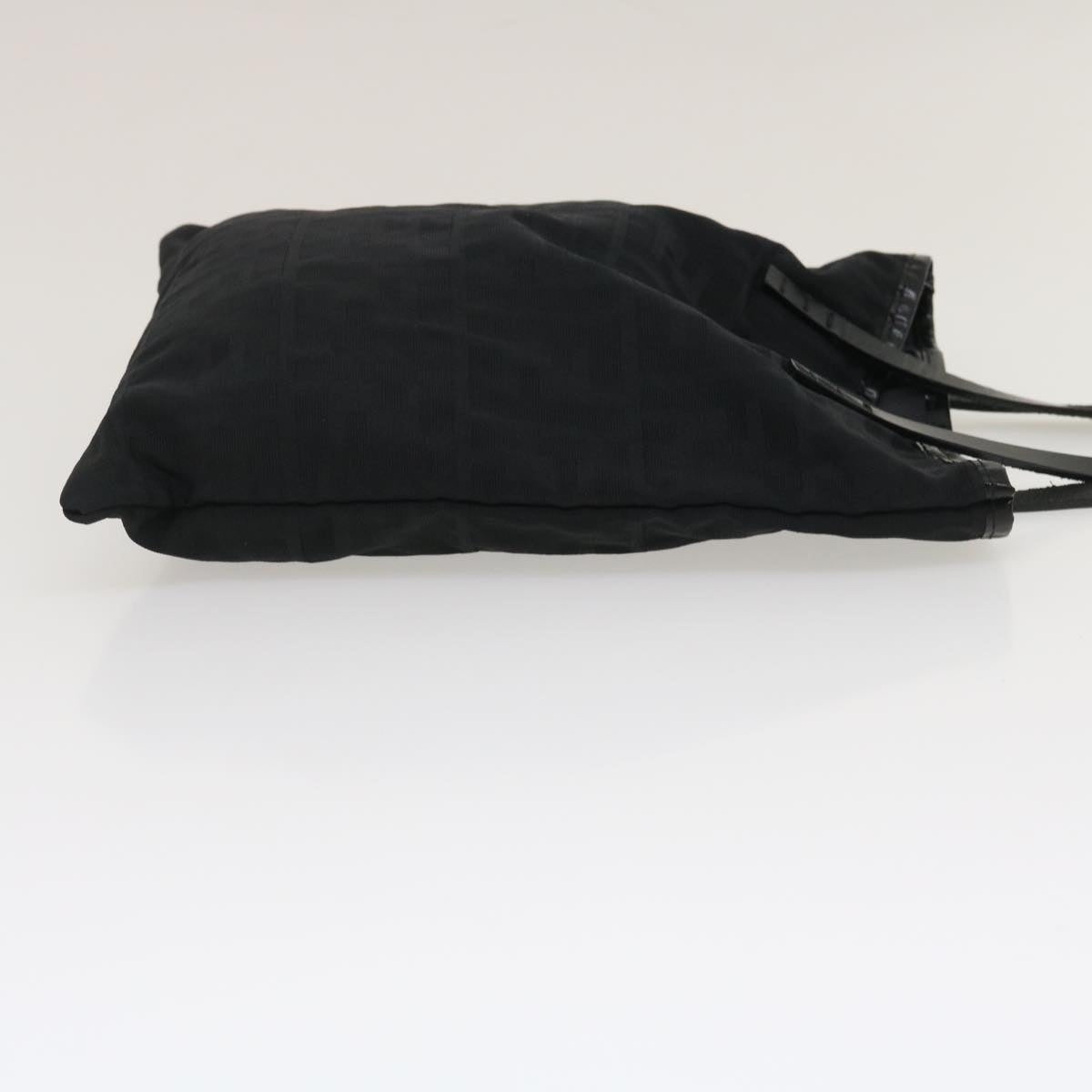 FENDI Zucca Canvas Hand Bag Black - 5