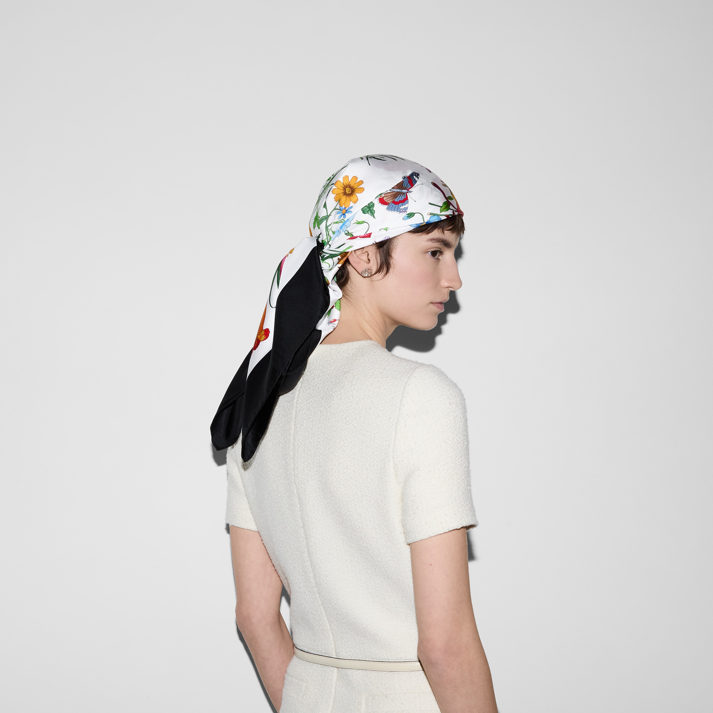 Printed silk twill carré - 3