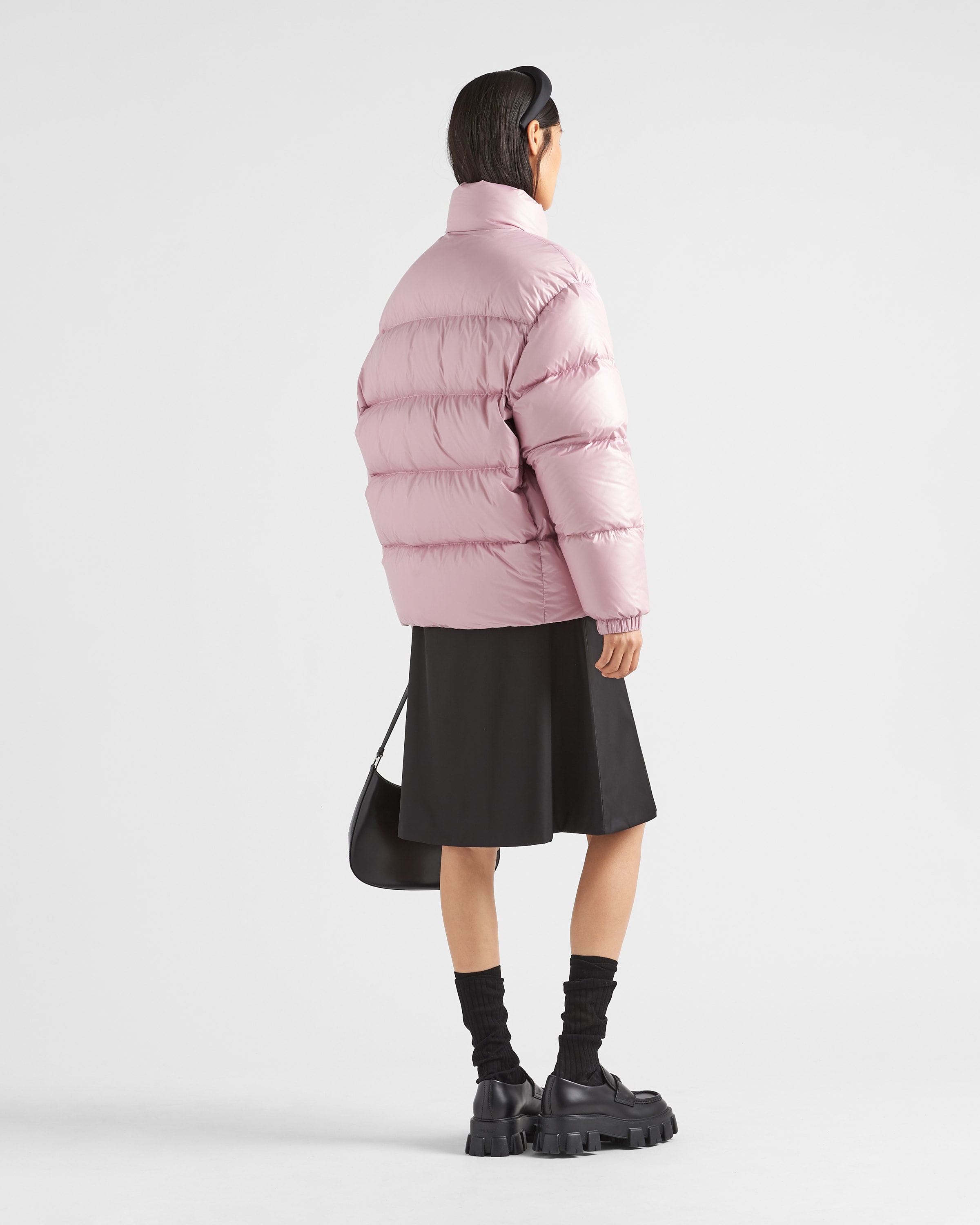 Re-Nylon hooded down jacket - 5