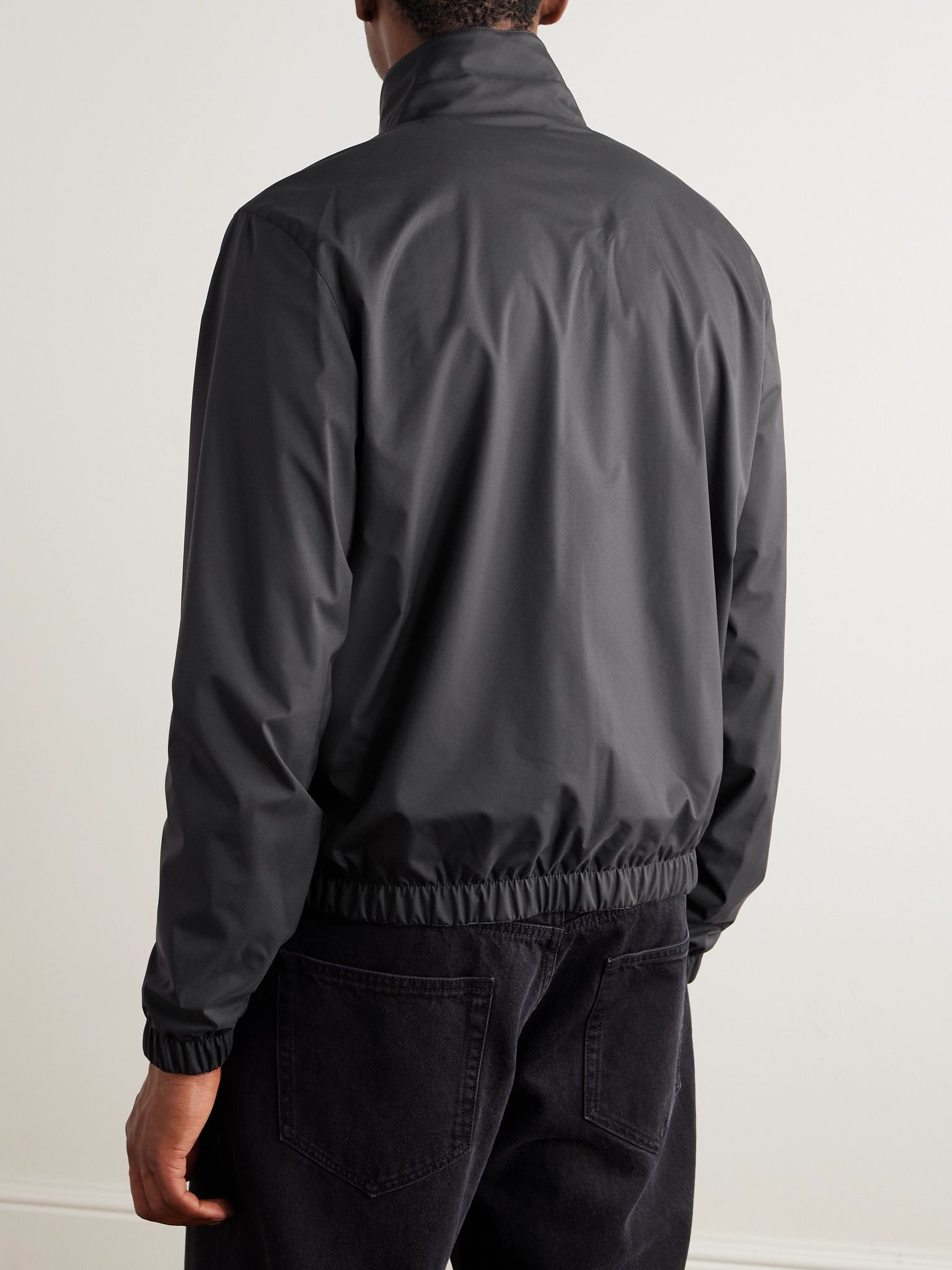 Reversible Windmate® Storm System® Nylon and Cashmere Blouson Jacket Black - 3