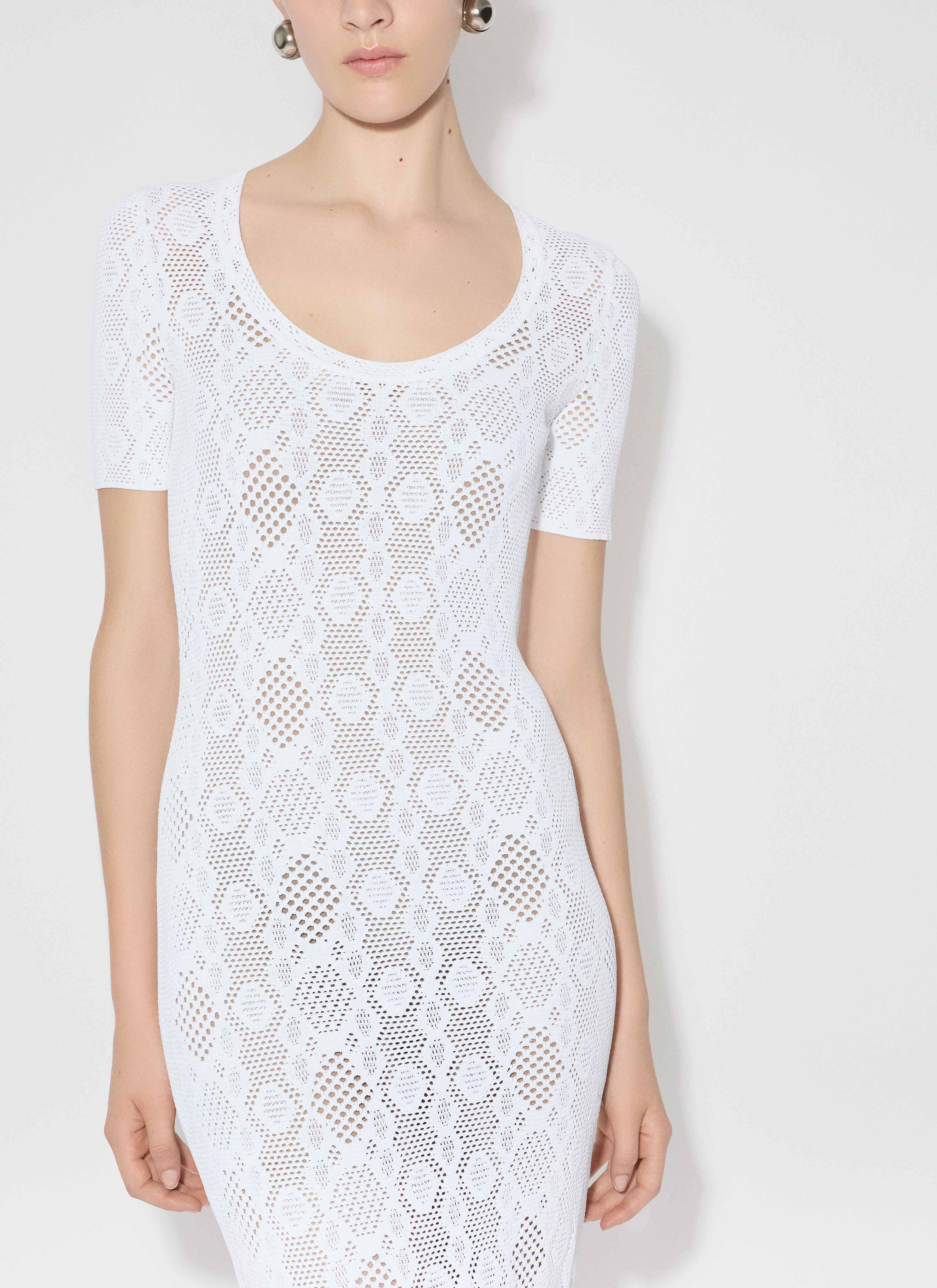 PYTHON LACE KNIT DRESS - 5