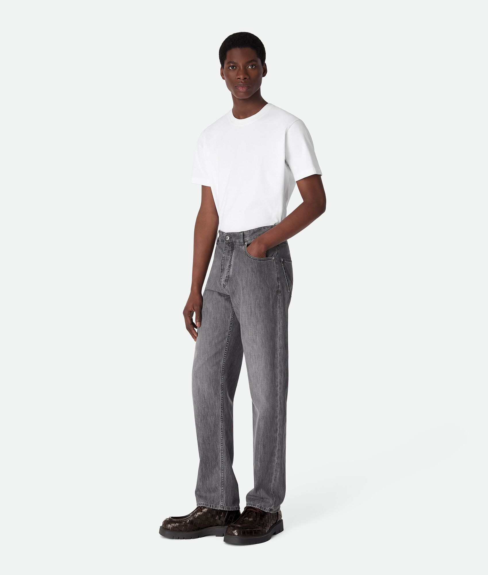 Vintage Black Straight Jeans - 2